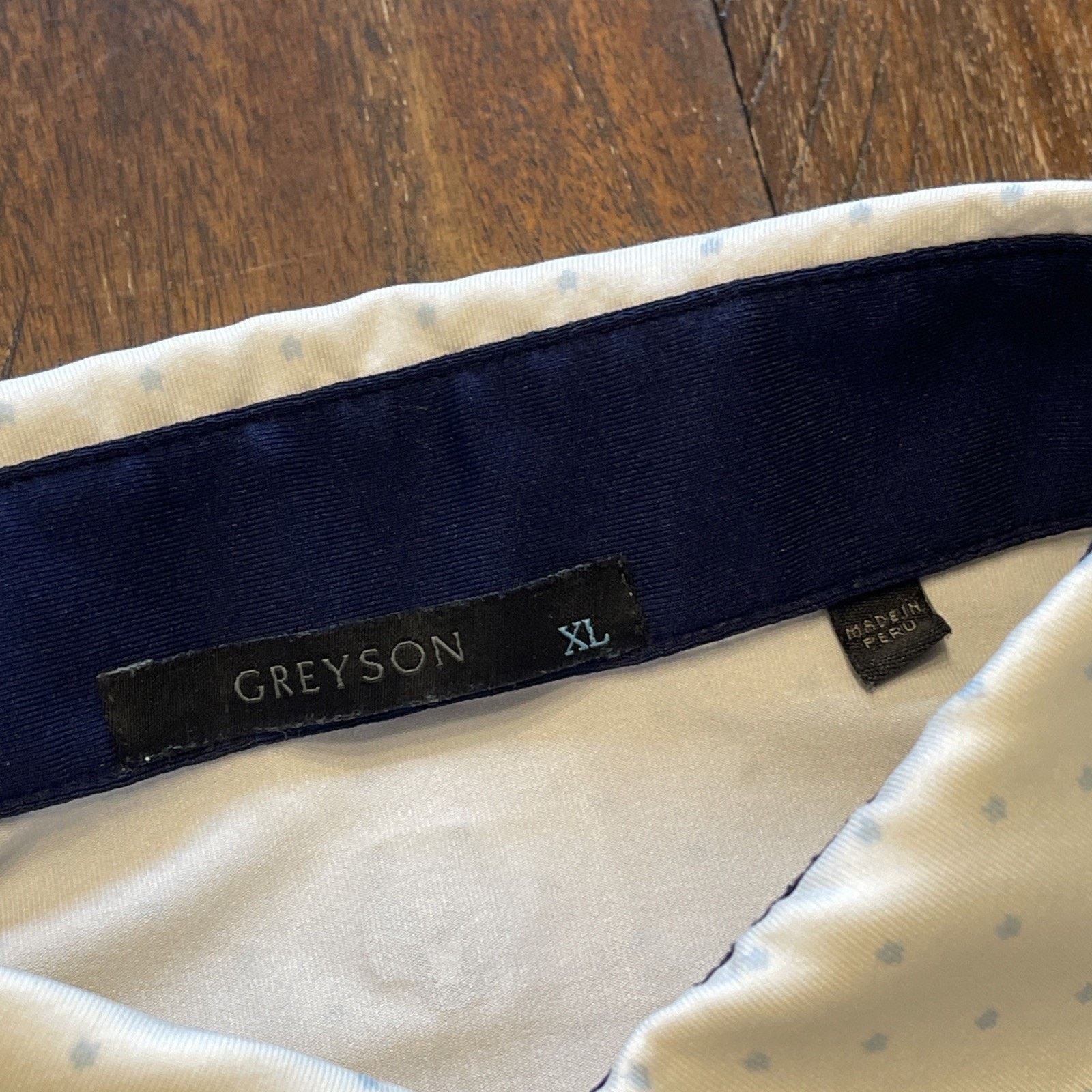 Vintage Greyson XL All Over Wolf Short Sleeve Golf Polo Shirt Logo Size US XL / EU 56 / 4 - 5 Thumbnail