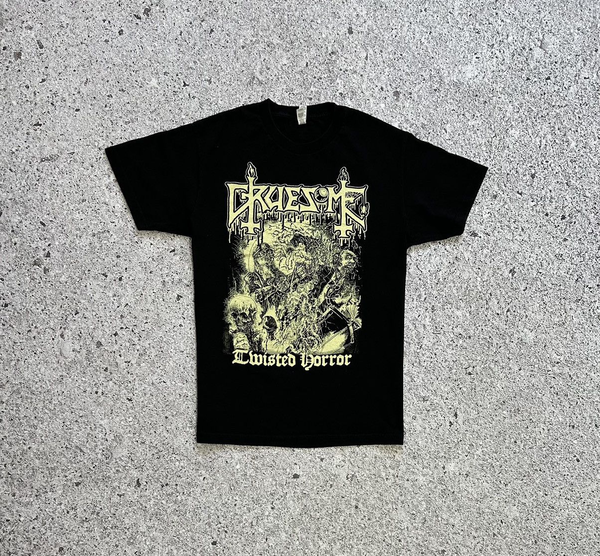 Band Tees × Vintage Rare 2020 Gruesome Twisted Horror Retro Rock Band T-Shirt Size US L / EU 52-54 / 3 - 2 Thumbnail