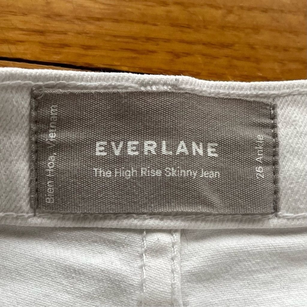 Everlane EVERLANE White High Waisted Skinny Ankle Jeans Size 26 Size 26" / US 2 / IT 38 - 5 Thumbnail
