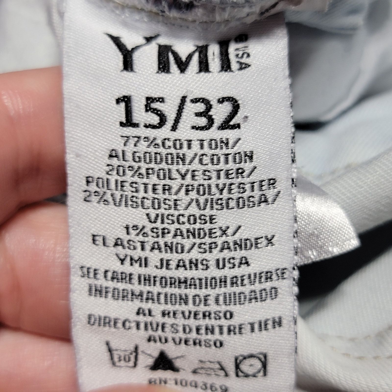 Other YMI Curvy Fit Light Wash Denim Shortalls - Size 15/32 Size 33" - 8 Thumbnail