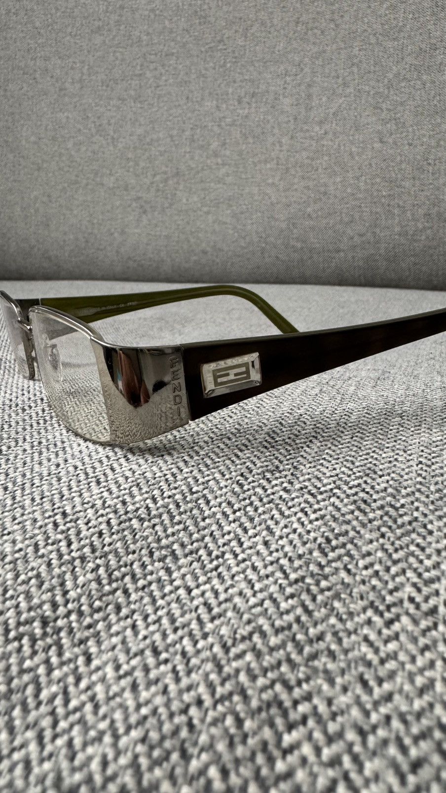 Fendi Fendi Eyeglasses F892 Metal Acetate Size ONE SIZE - 4 Thumbnail