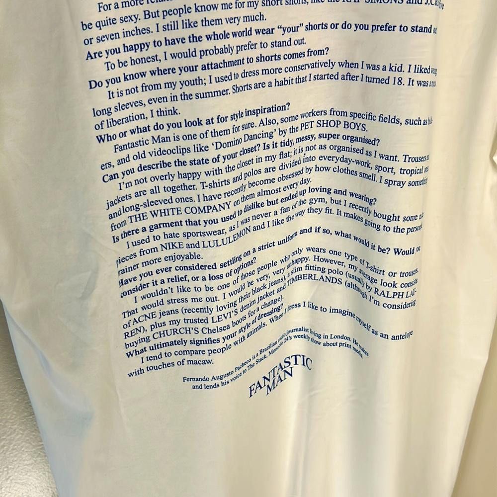 Designer Browns x Fantastic Man Tee - 100% Cotton - Large - White Size US L / EU 52-54 / 3 - 5 Thumbnail