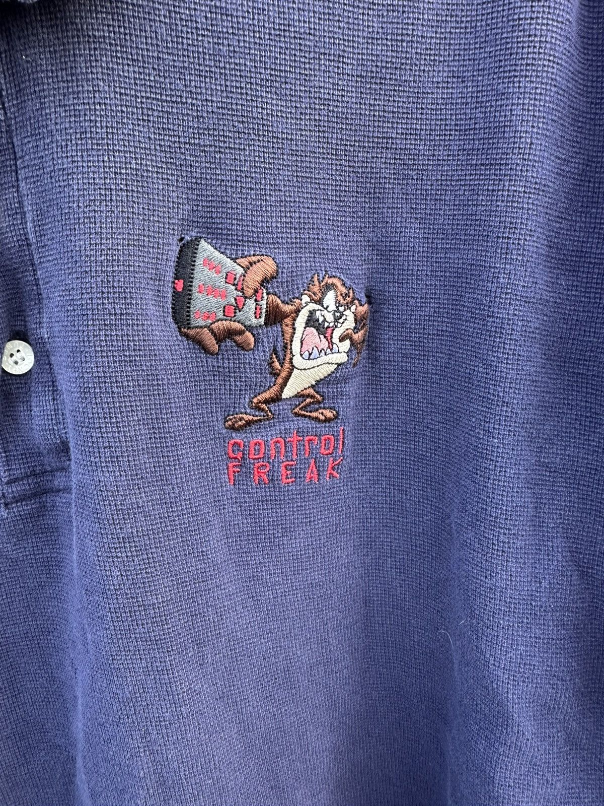 Warner Bros Vintage Warner Brothers Tasmanian Devil ControlFreak Polo XL Size US XL / EU 56 / 4 - 3 Thumbnail