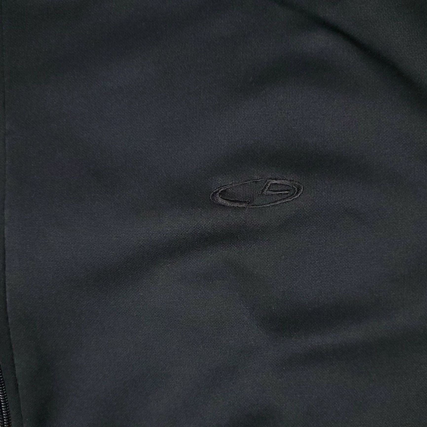 Champion Champion Sweatshirt Mens Large Black Full Zip Up Knit Mock Neck Casual logo Zipper Pockets All Seasons Sports 90s? Size US L / EU 52-54 / 3 - 2 Thumbnail