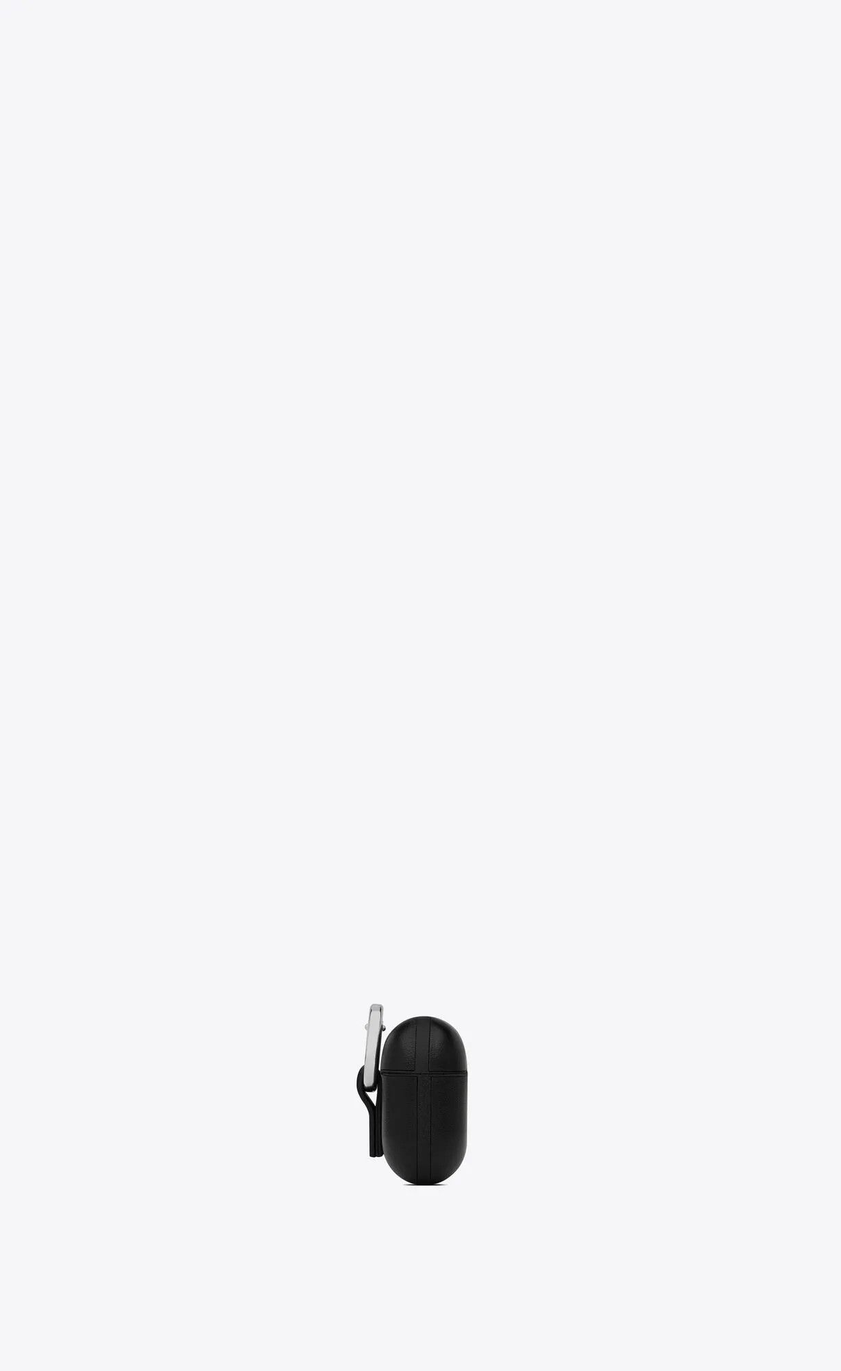 Saint Laurent Paris o1b1hav111224 Size: OS / Airpods 3 Holder Leather in Black Size ONE SIZE - 3 Thumbnail