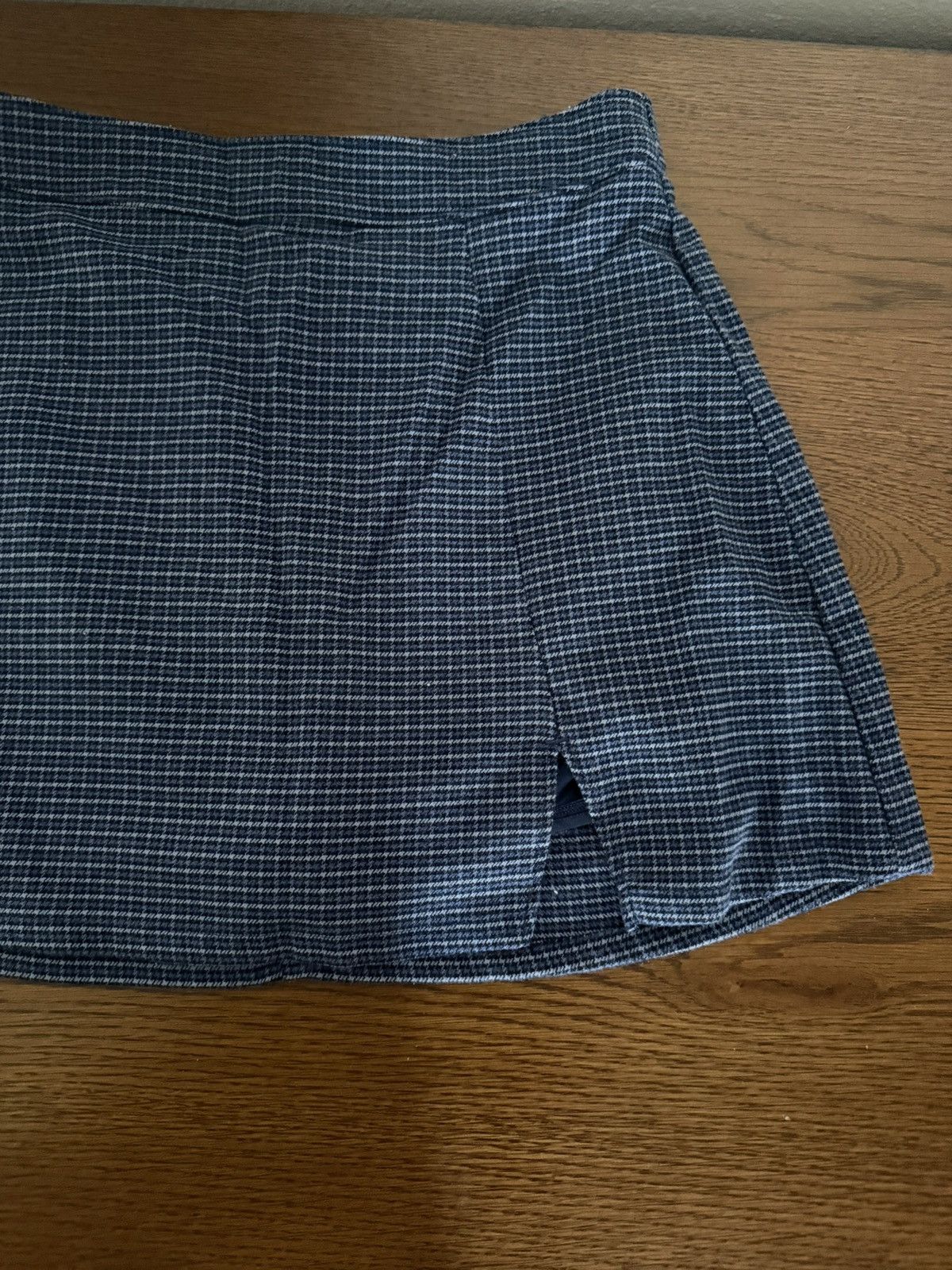 Hollister Blue Plaid ultra high rise Skirt Size 27" / US 4 / IT 40 - 2 Thumbnail