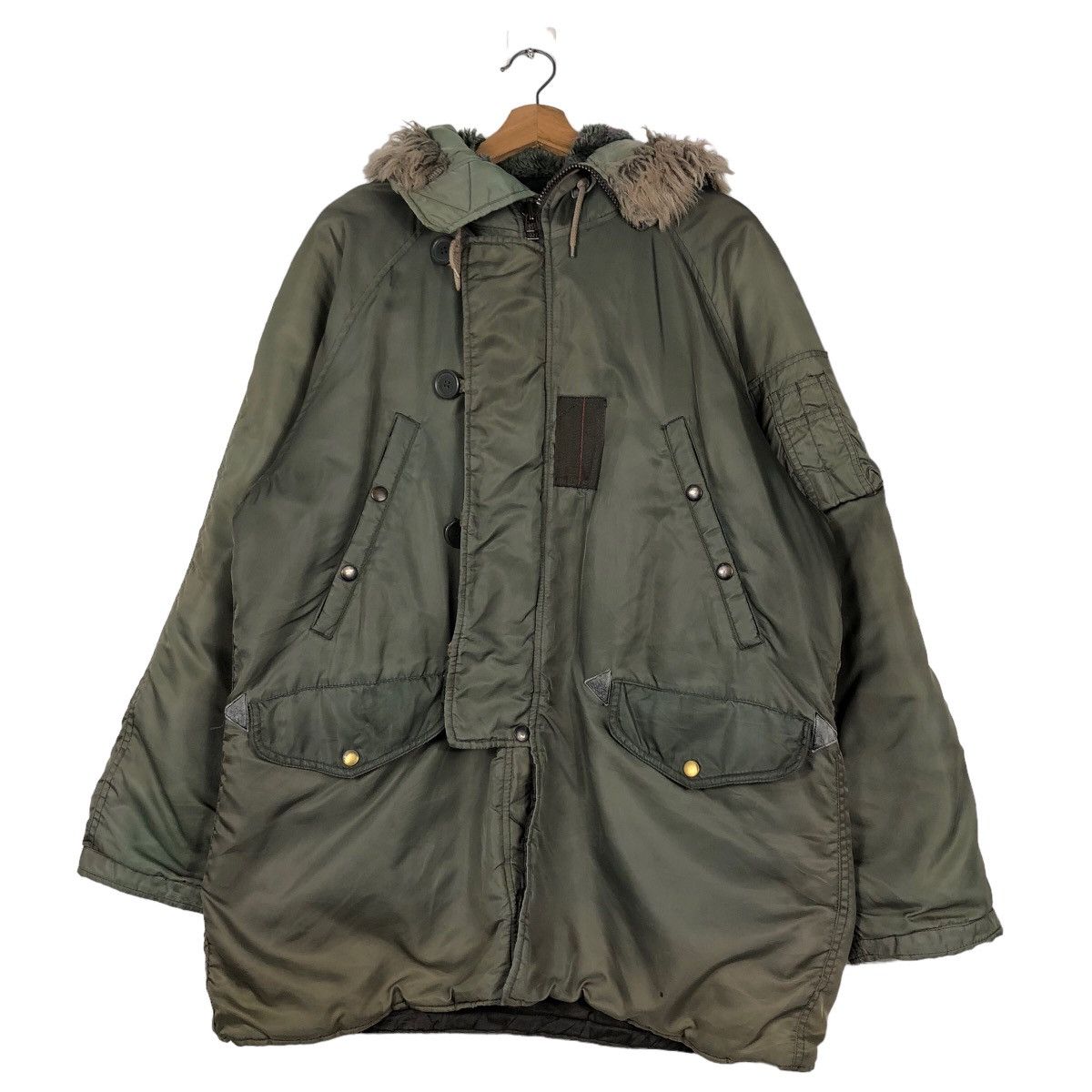 Avirex 🔥Vintage Fly Bomber Jacket Cargo Avirex Usa Mink Fur Hoodie Size US M / EU 48-50 / 2 - 1 Thumbnail