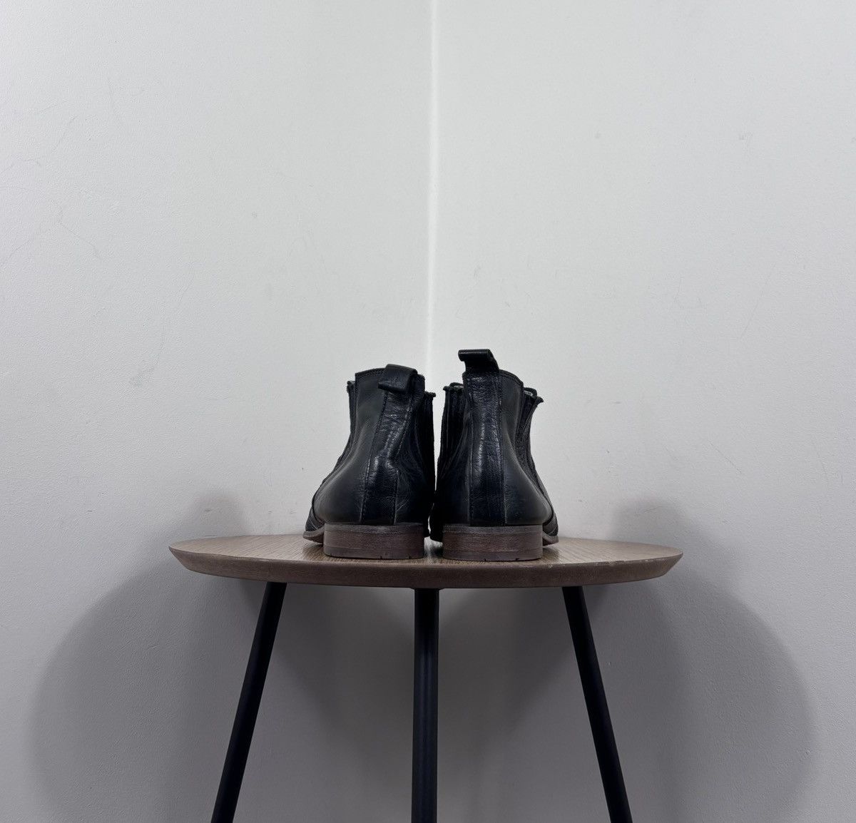 MoMA Moma Men’s Italian Black Leather Cap Toe Chelsea Boots Size US 9 / EU 42 - 13 Thumbnail