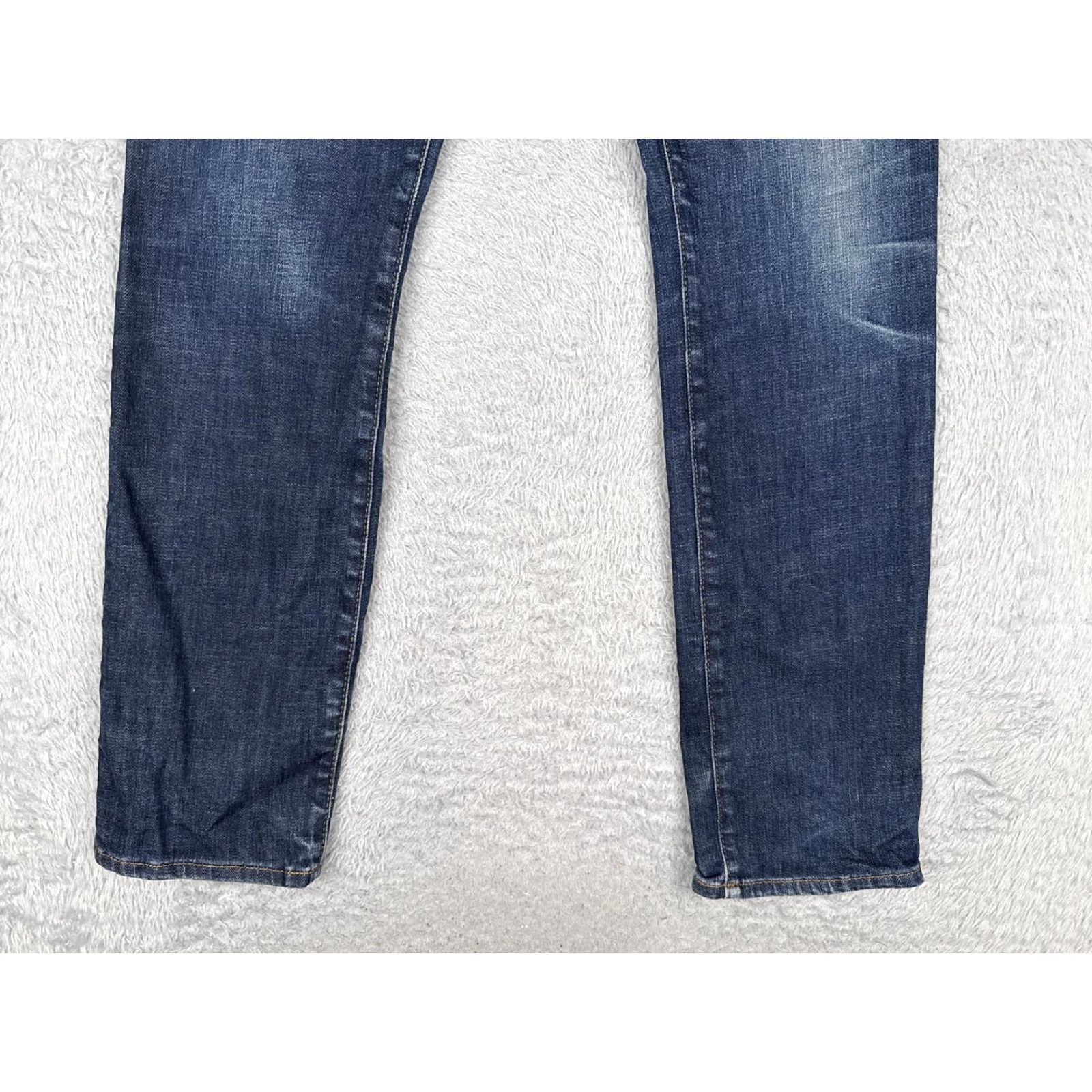 Gap Gap 1969 Jeans Mens 30x30 Blue Medium Wash Skinny Zip Fly 5-Pocket Denim Pants Size US 30 / EU 46 - 2 Thumbnail