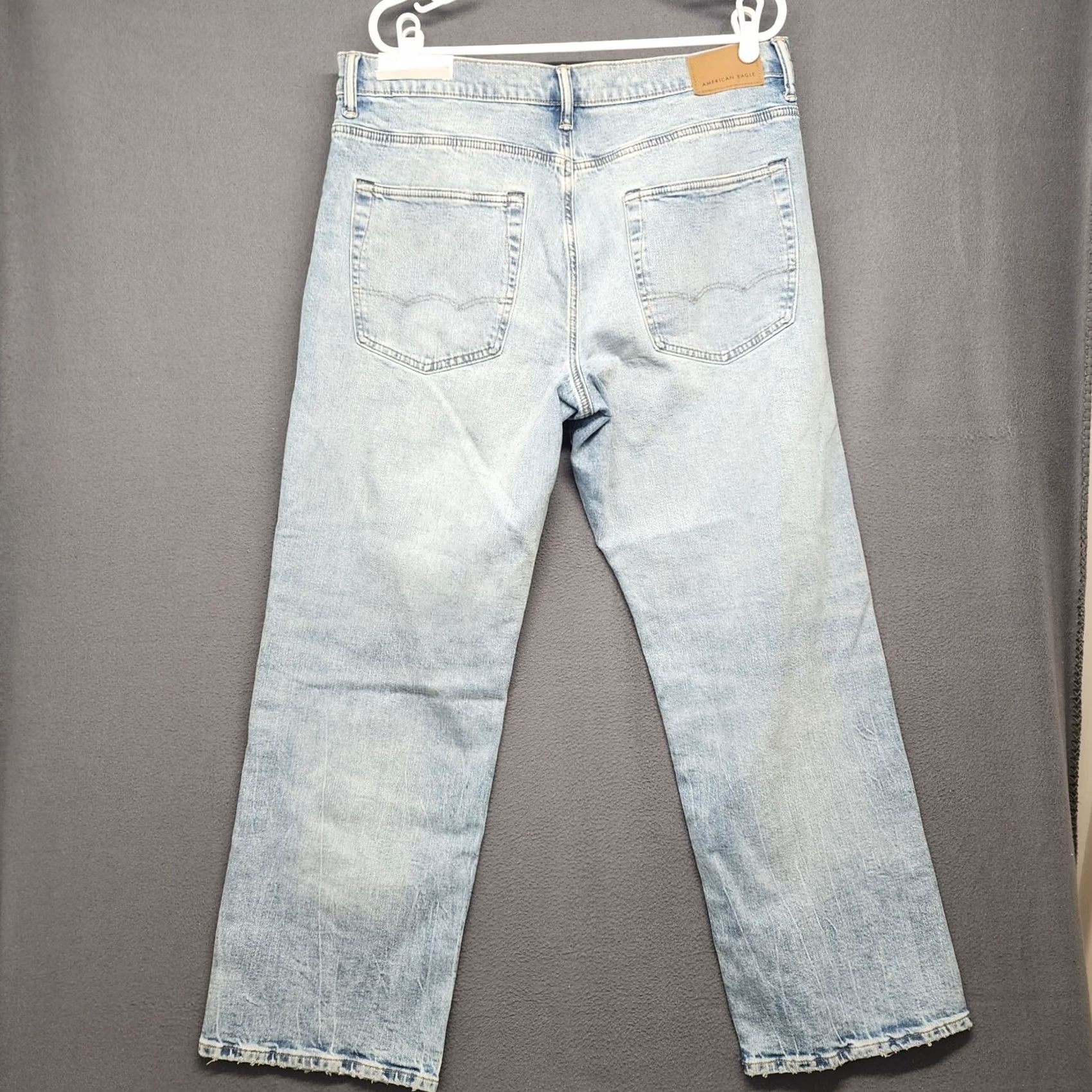 Vintage VINTAGE American Eagle Baggy Jeans Mens 34x30 Light Wash Blue Easyflex NEW Size US 34 / EU 50 - 2 Thumbnail