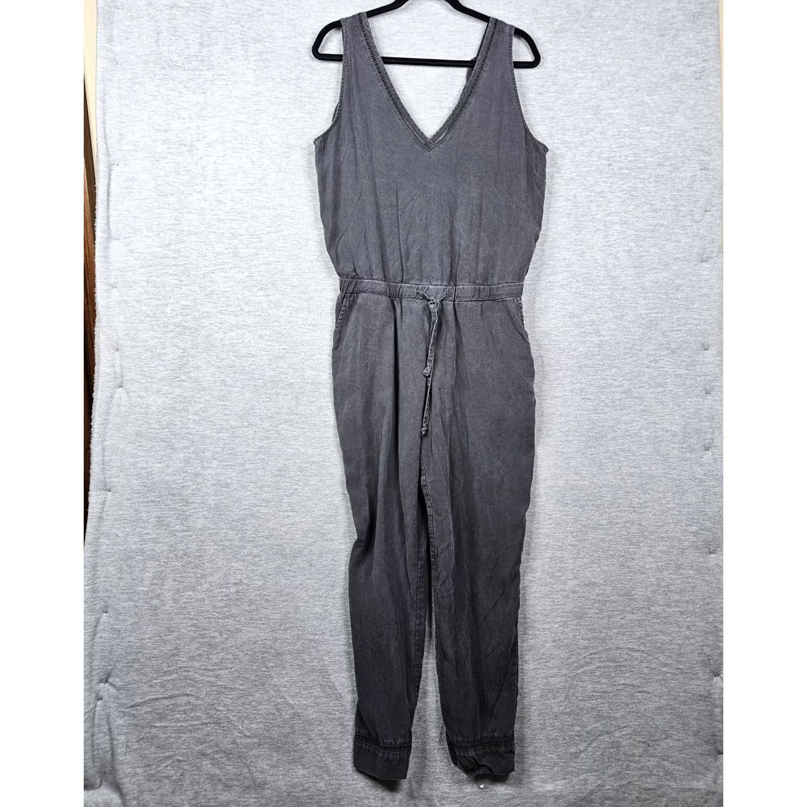 CLOT Cloth & Stone Women's Dark navy V-neck Cross Back Jumpsuit Size S Size 28" / US 6 / IT 42 - 2 Thumbnail