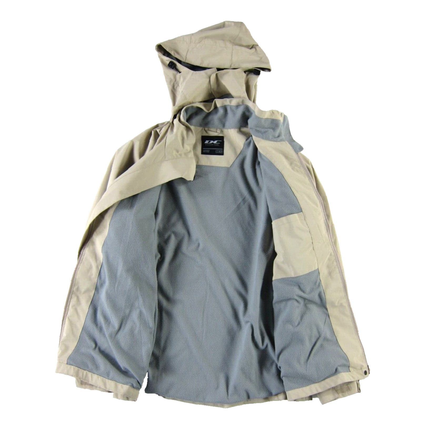 Vintage Diamond Candy Windbreaker Jacket Women Ivory Grey Fleece Line Full Zip Hood XL Size XL / US 12-14 / IT 48-50 - 6 Thumbnail