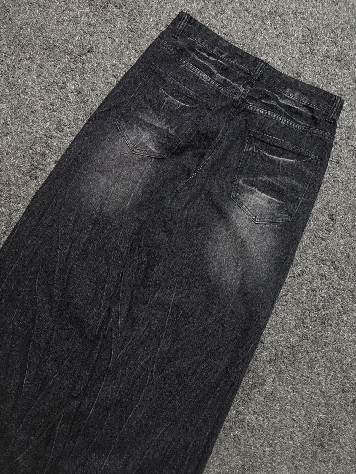 JNCO Vintage very rare wavy gradiant black washed baggy jeans Size US 32 / EU 48 - 12 Thumbnail