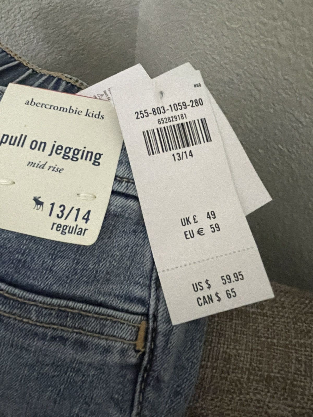 Abercrombie & Fitch Abercrombie kids pull on low rise jeggings size 13/14 Size 22" - 4 Thumbnail