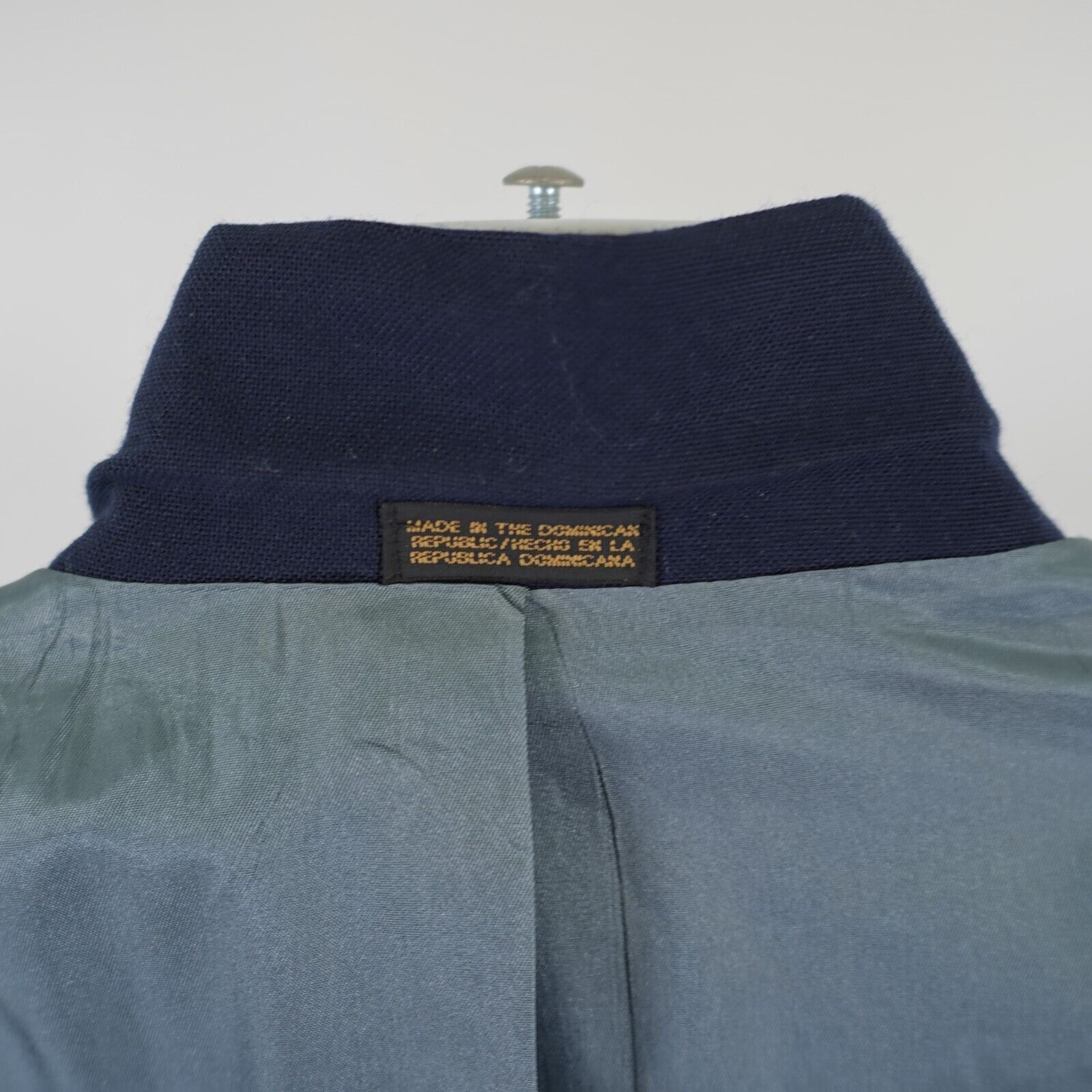Stafford Stafford Worsted Wool Blend Blue 2 Gold Button 44L / Slim 46 Size 44L - 13 Thumbnail