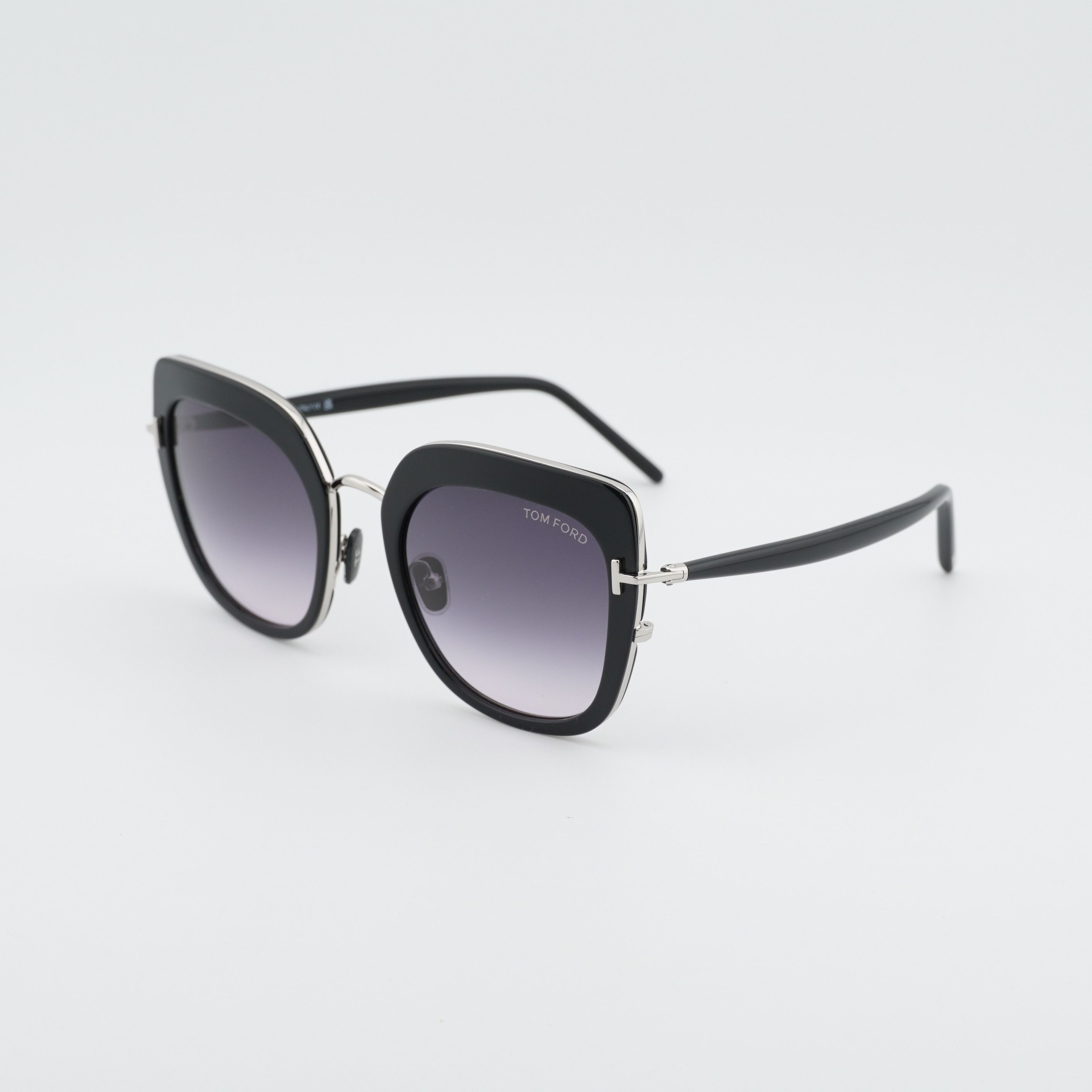 Tom Ford Tom Ford Virginia FT0945 05B Sunglasses Black Cat Eye Frame Size ONE SIZE - 1 Thumbnail
