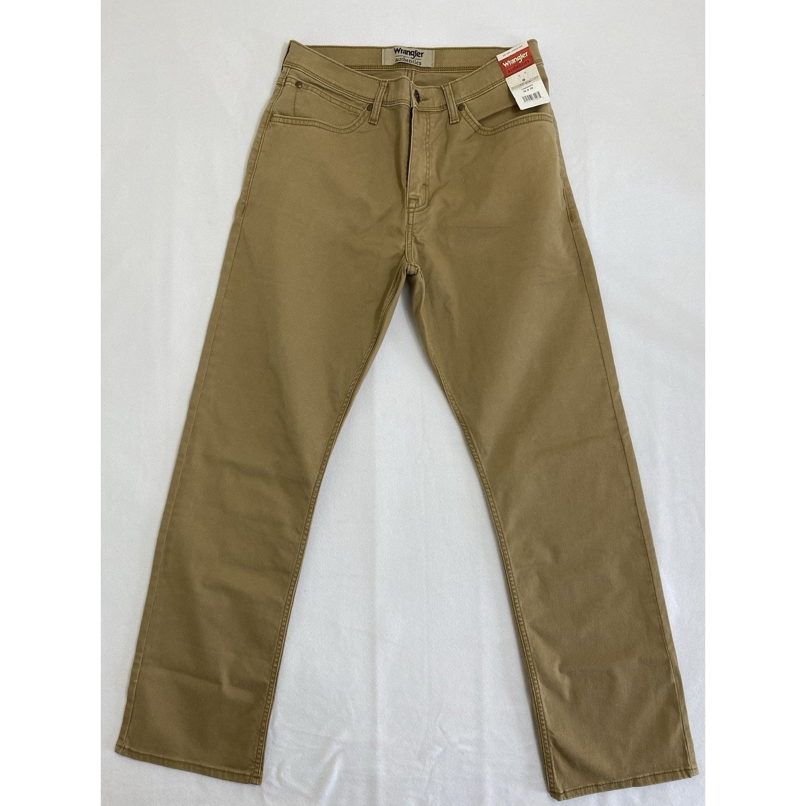 Wrangler Wrangler Authentics Men's Straight-fit Khaki Pants 30x30 Size US 30 / EU 46 - 1 Thumbnail