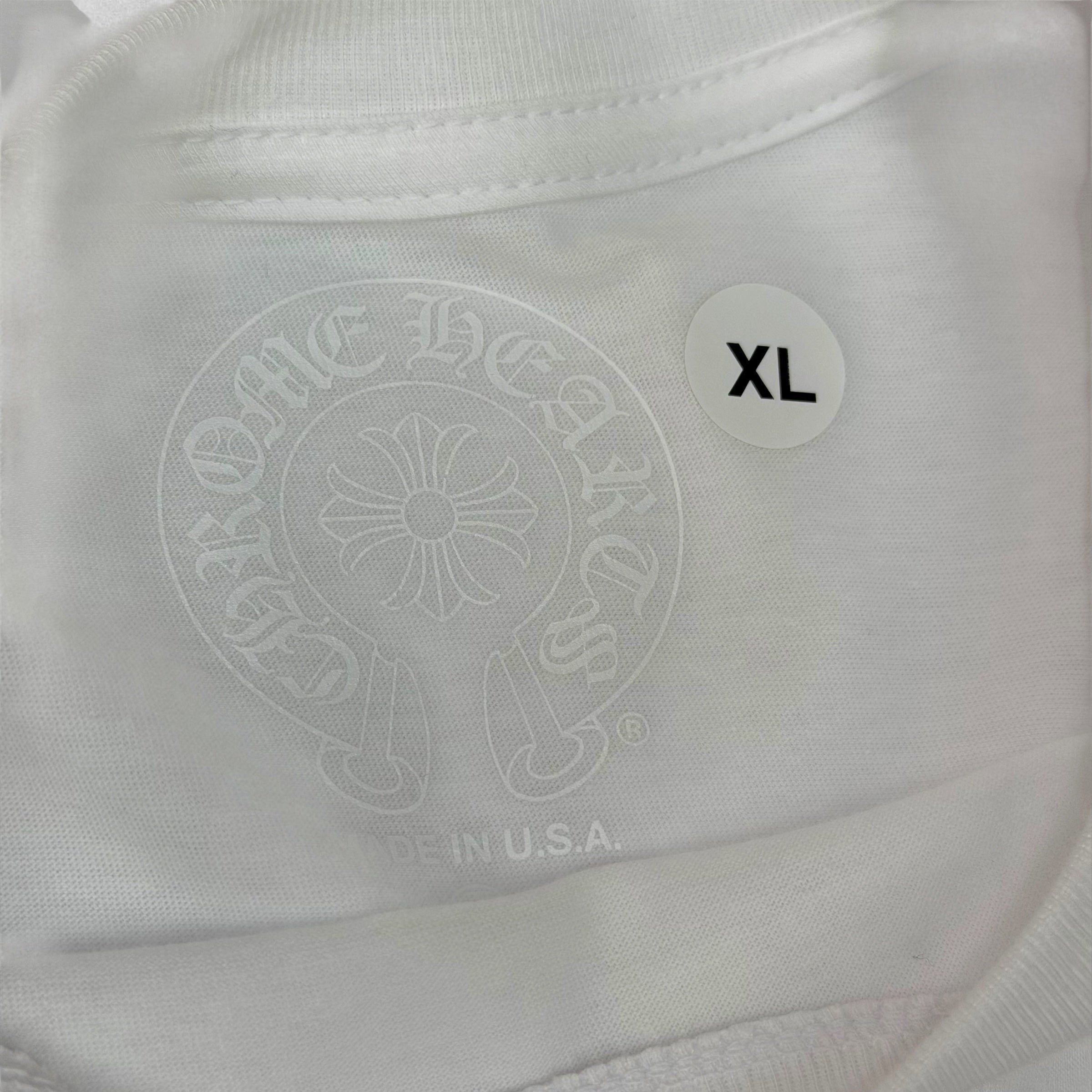 Chrome Hearts Chrome Hearts LV Exclusive Horseshoe White Tee XL Size US XL / EU 56 / 4 - 5 Thumbnail