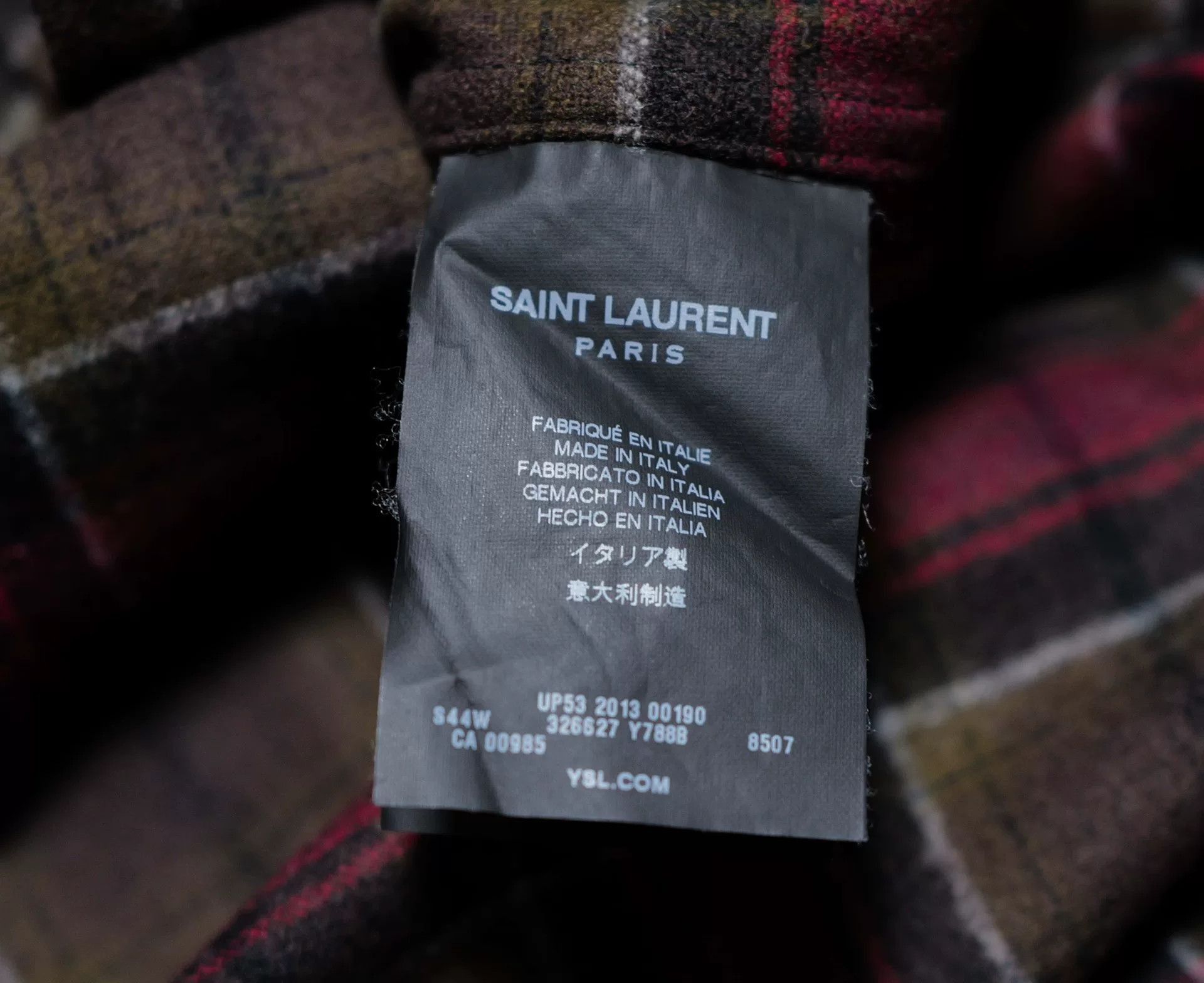 Saint Laurent Paris oversized checked wool shirt by saint laurent. Size US S / EU 44-46 / 1 - 4 Thumbnail