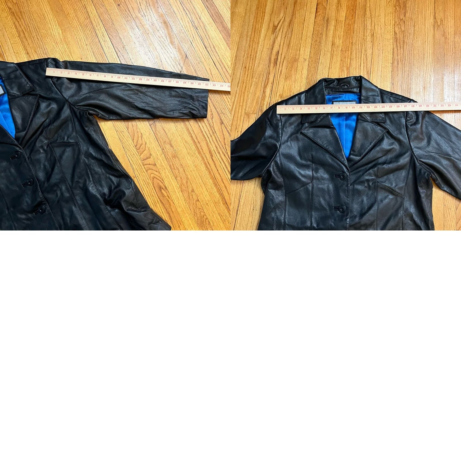 Vintage Wilson’s Leather Jacket Blazer Black L Womens Motorcycle Jacket Button Size L / US 10 / IT 46 - 8 Thumbnail