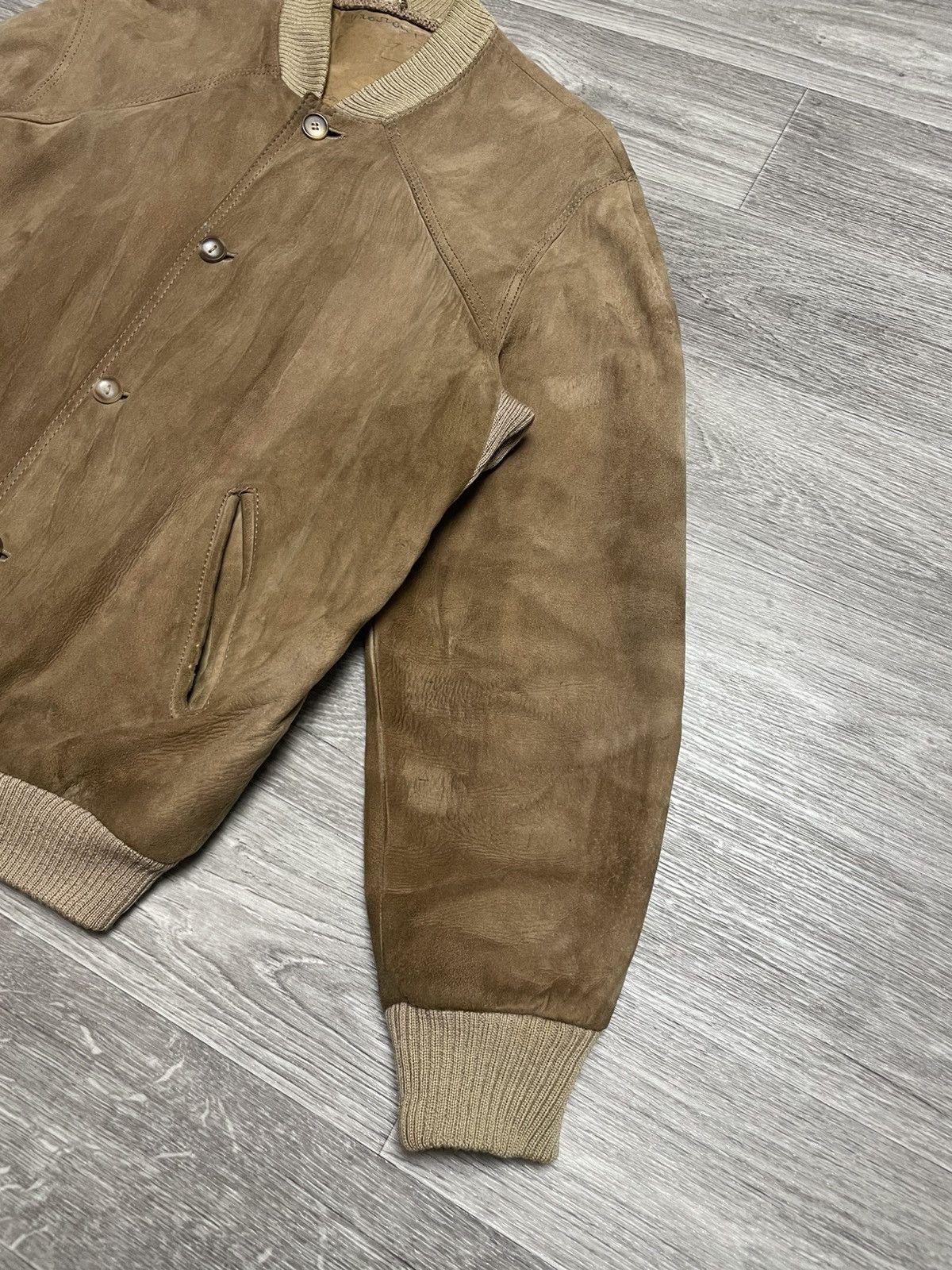 If Six Was Nine Vintage Brown Real Suede Button-Up Jacket Size US M / EU 48-50 / 2 - 7 Thumbnail
