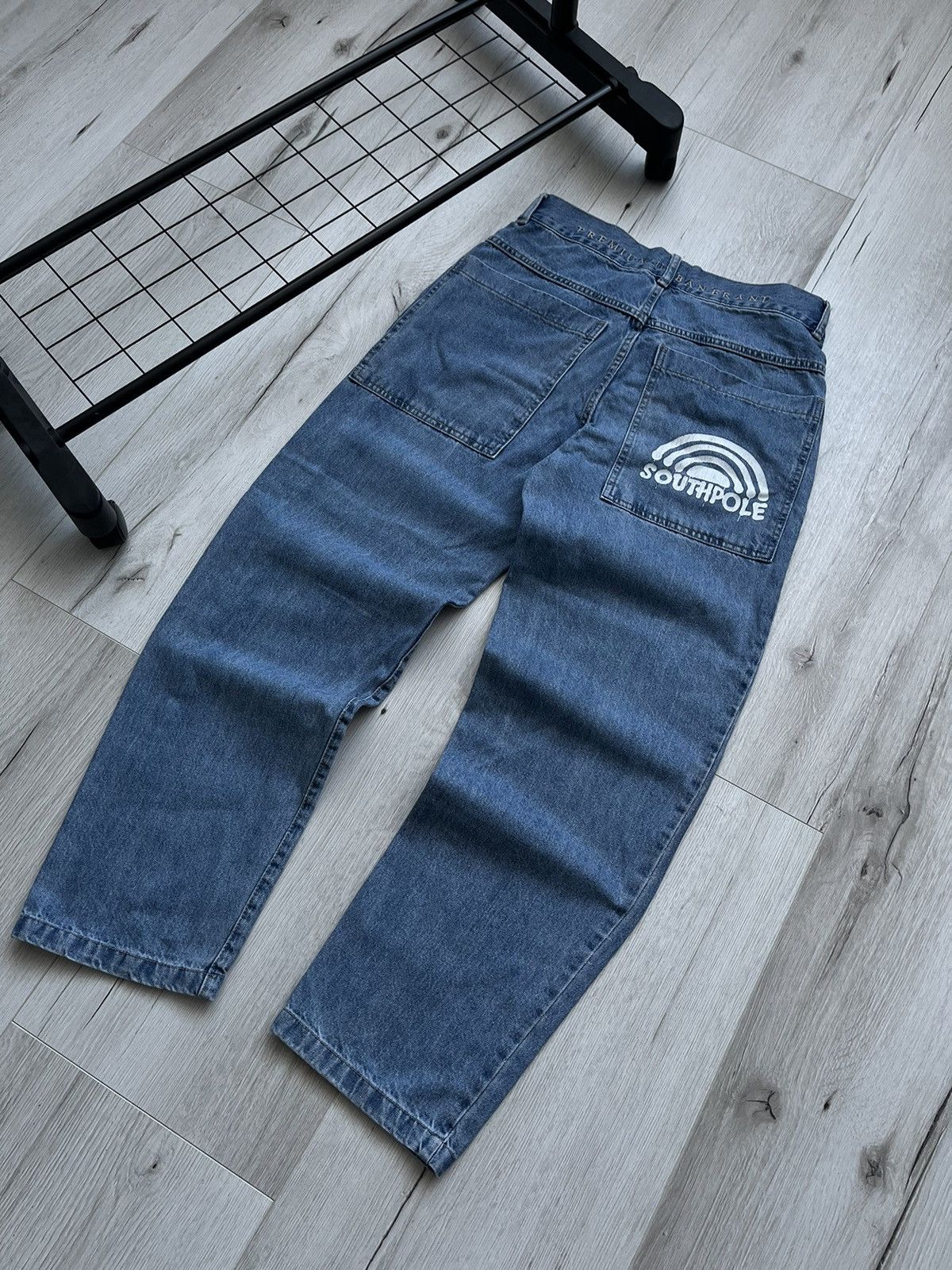 Southpole × Vintage Crazy Y2K Southpole Hip Hop Light Blue Denim Skate Rap Jeans Size US 31 - 2 Thumbnail