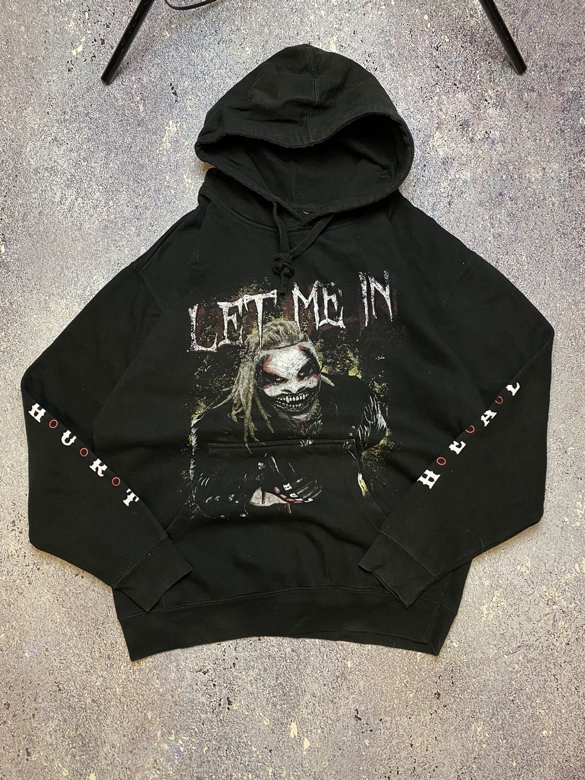 Japanese Brand × Vintage 💥VINTAGE BRAY WYATT LET ME IN BIG LOGO SCARY HOODIE Size US L / EU 52-54 / 3 - 2 Thumbnail