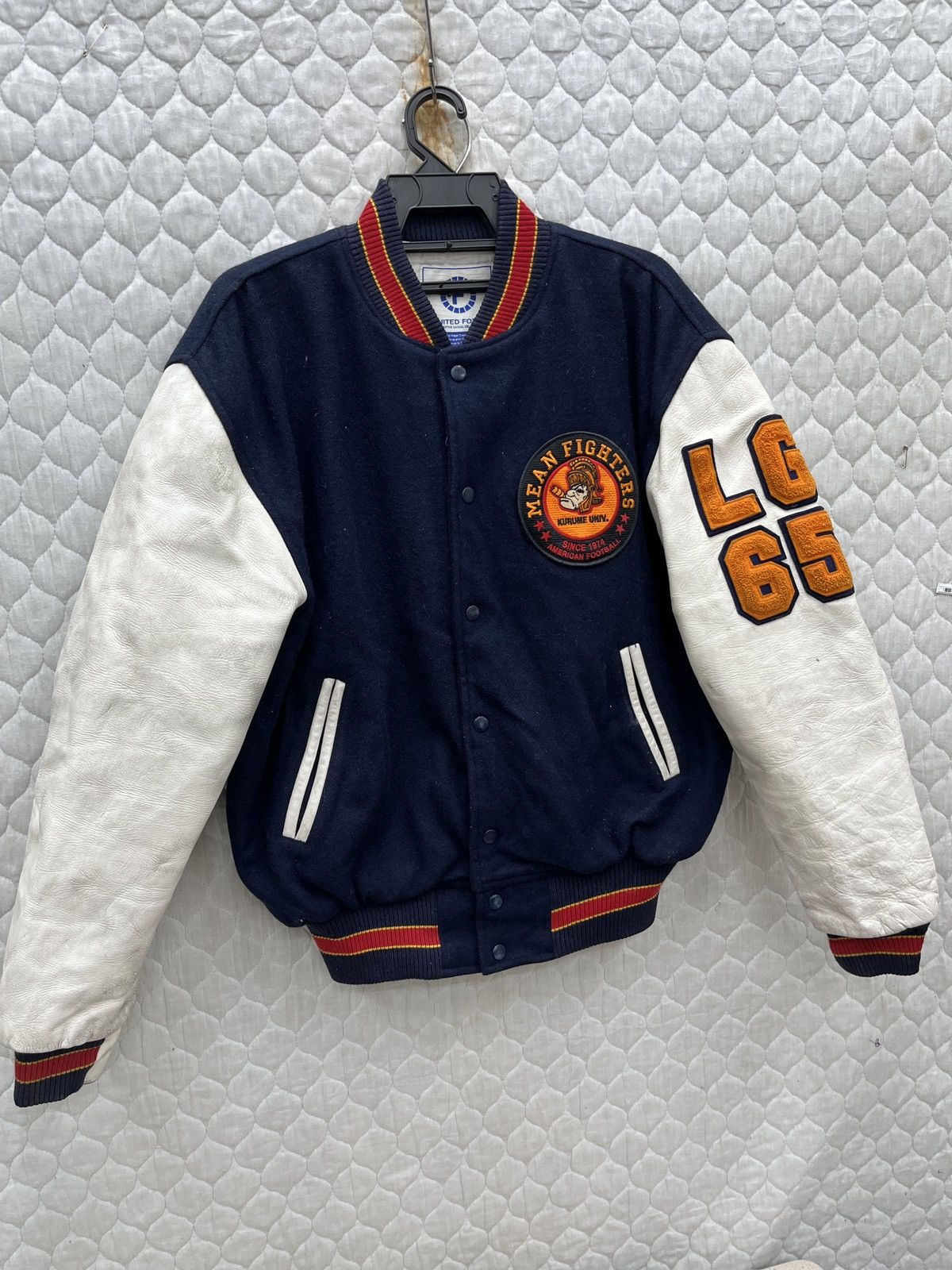 Japanese Brand 🔥🔥🔥ARCHIVE UNITED FORUS MEAN FIGHTERS VARSITY JACKET Size US M / EU 48-50 / 2 - 6 Thumbnail