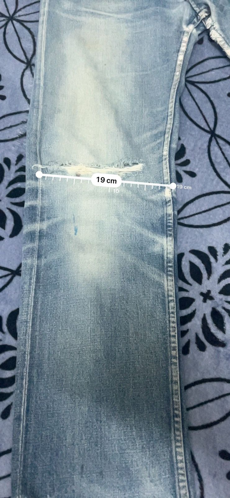 A.P.C. × Vintage A.P.C - Rue De Fleurus Paris Selvedge Button Fly Distressed Size US 29 - 21 Thumbnail