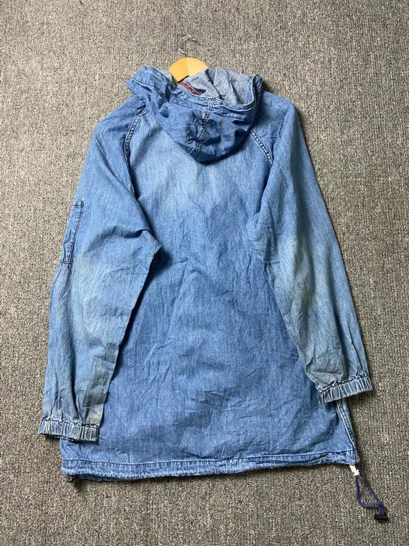 Japanese Brand Blue B Japanese Brand Half Zipper Denim Jacket (186) Size US L / EU 52-54 / 3 - 2 Thumbnail