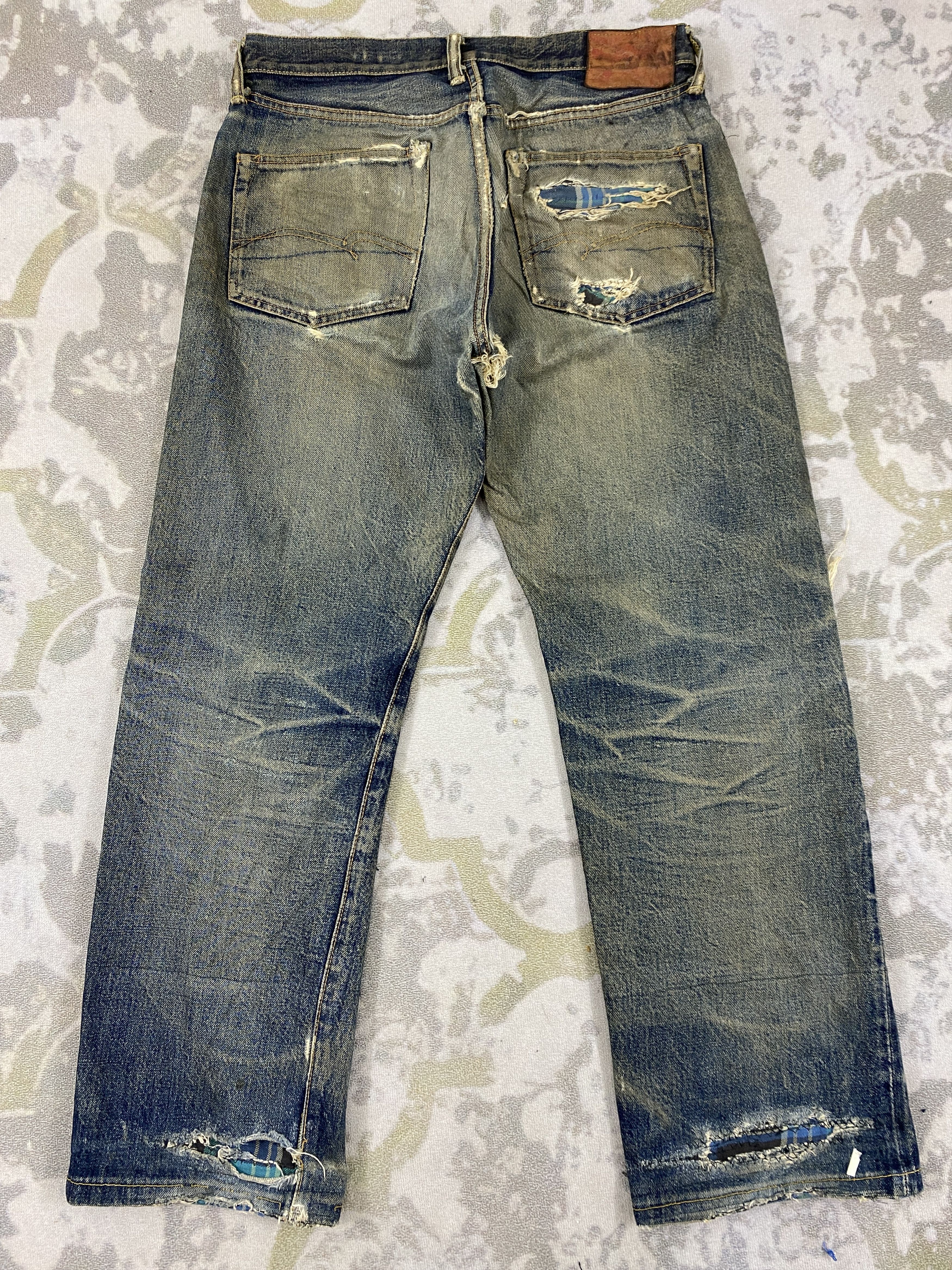 If Six Was Nine Vintage Redline Studio D'Artisan Jeans 31x27 Denim- JN3927 Size US 31 - 2 Thumbnail