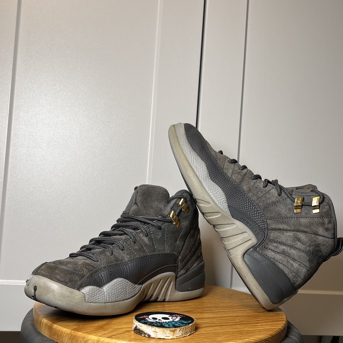 Jordan Brand •CLEAN• Jordan 12 Retro GS Dark Grey 5.5Y/7W Size US 7 / IT 37 - 7 Thumbnail