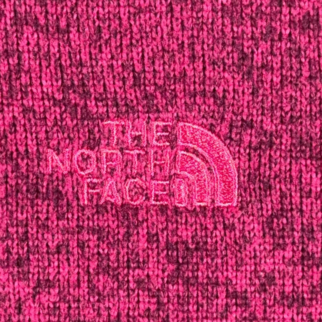 The North Face The North Face Sweater Womens M Pink Heather Hooded Mock Neck Gorpcore Buttons Pockets Raglan Sleeve Pullover Fleece Logo Size M / US 6-8 / IT 42-44 - 4 Thumbnail