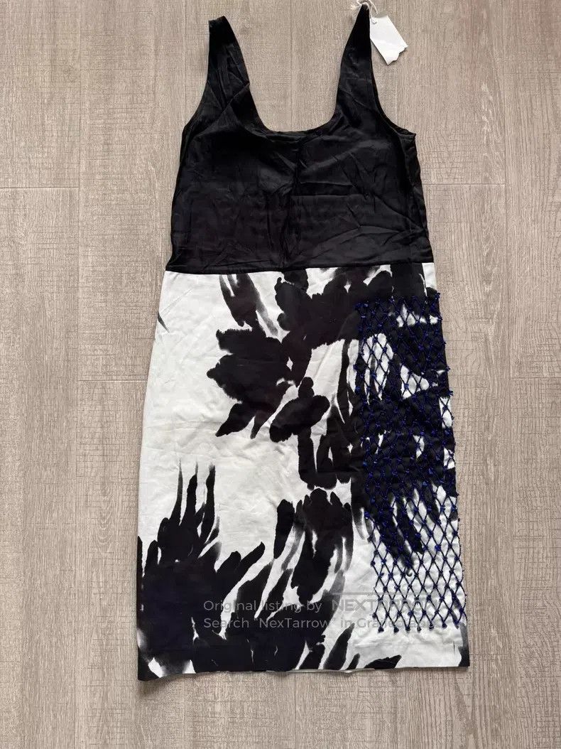 Dries Van Noten Dries Van Noten Ink Wash Beaded Dress Size XS / US 0-2 / IT 36-38 - 7 Thumbnail