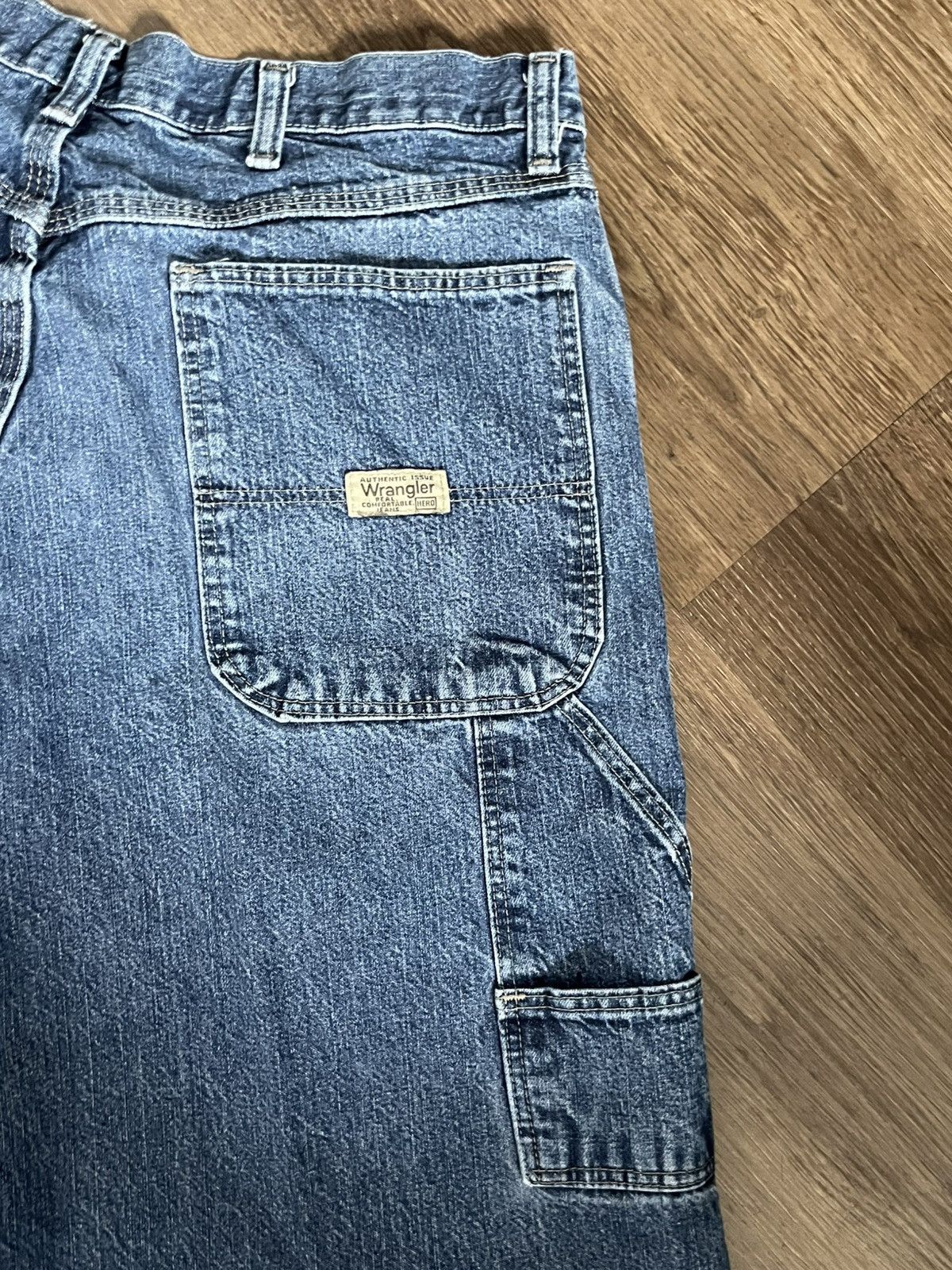 Wrangler Wrangler Carpenter Jeans Blue Size US 34 / EU 50 - 4 Thumbnail