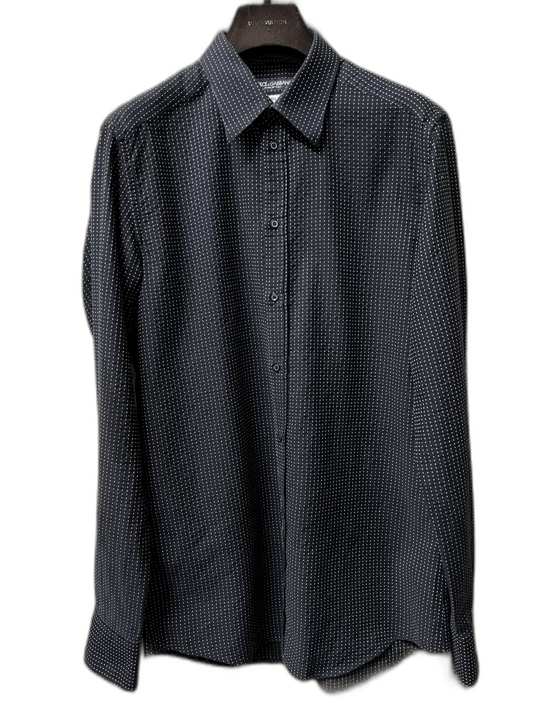 Dolce & Gabbana Dolce & Gabbana Men's Polka Dot Shirt Size US M / EU 48-50 / 2 - 1 Thumbnail