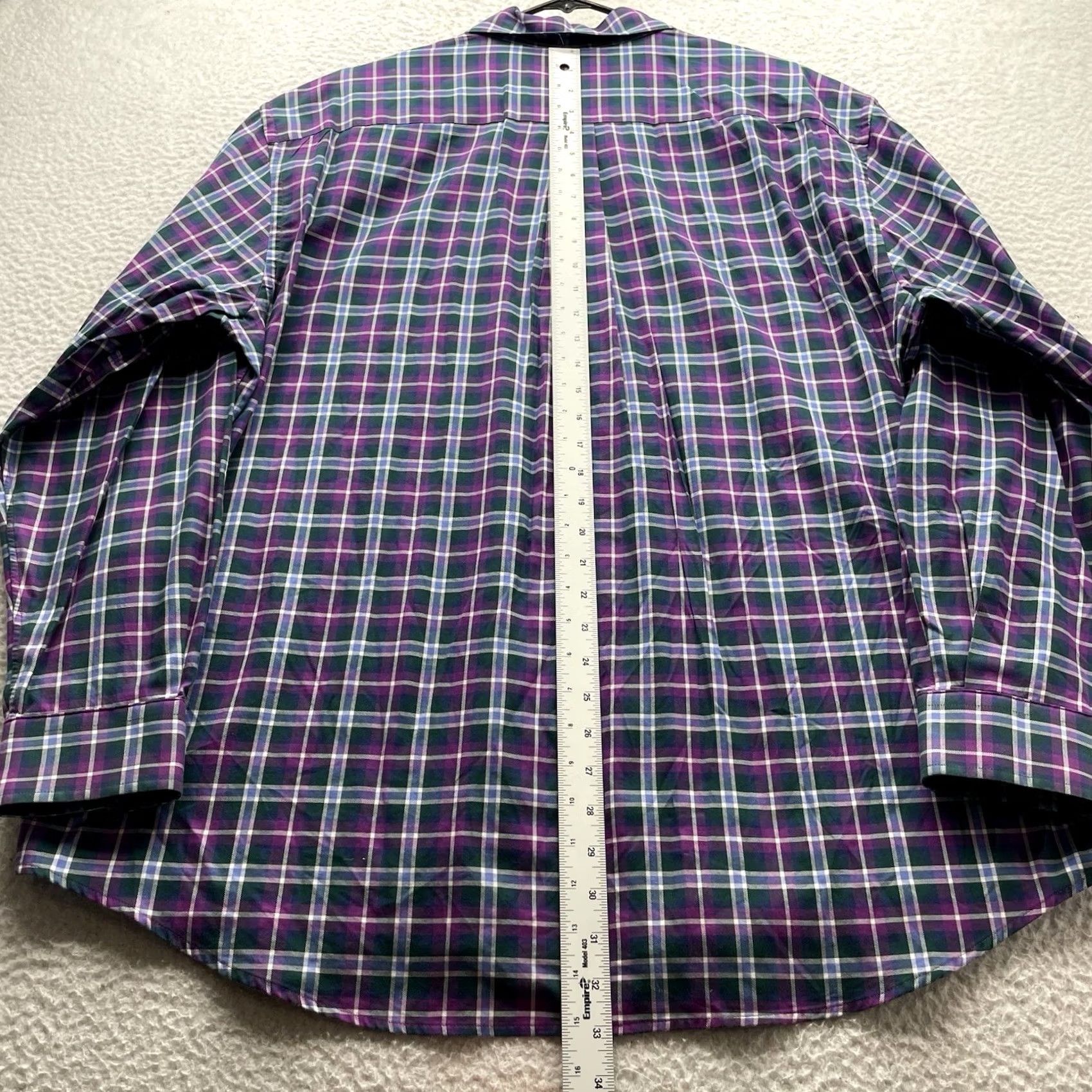 Vineyard Vines Vineyard Vines Murray Shirt Mens XL Purple Green Plaid Check Classic Fit Preppy Button-Up Button-Down N/A Size US XL / EU 56 / 4 - 6 Thumbnail