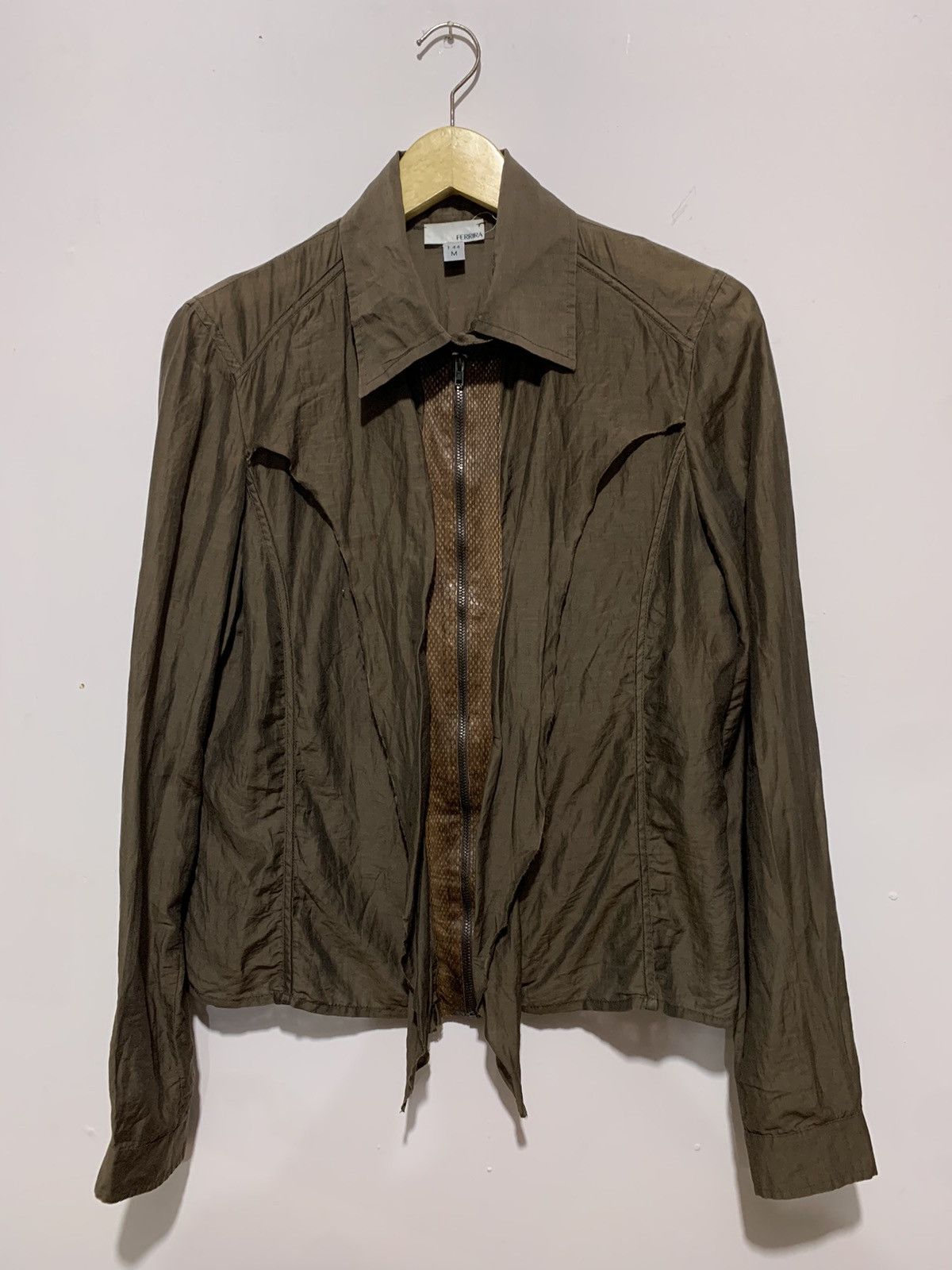 image of Avant Garde Bindingofferferrira Snake Skin Lined in Brown, Women's (Size Medium)