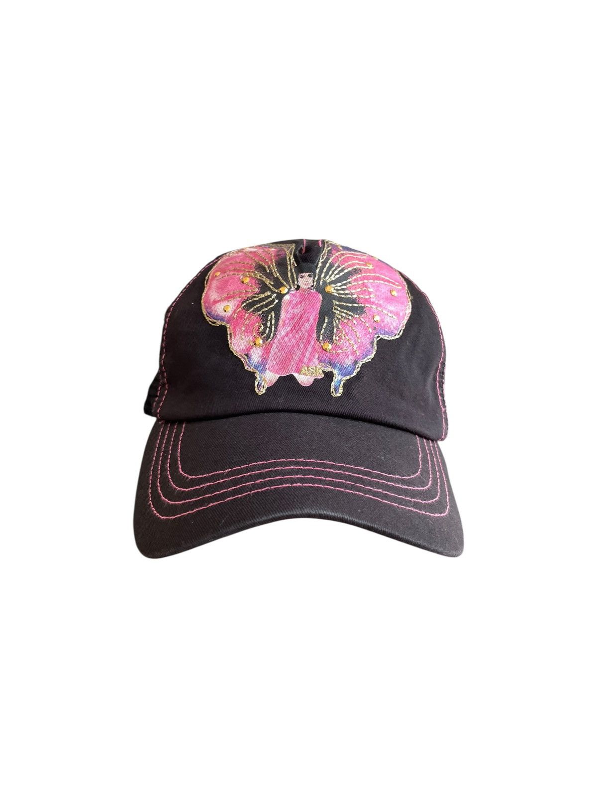Japanese Brand 2000s Ask Enquired - Bjork Style Y2K Hats Goth Emo caps Size ONE SIZE - 4 Thumbnail