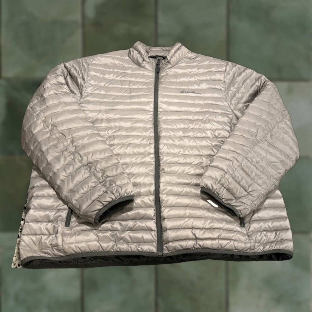Eddie Bauer Eddie Bauer Travex Quilted Down Puffer Jacket EB700 Men’s 2XL Gray Size US XXL / EU 58 / 5 - 1 Thumbnail