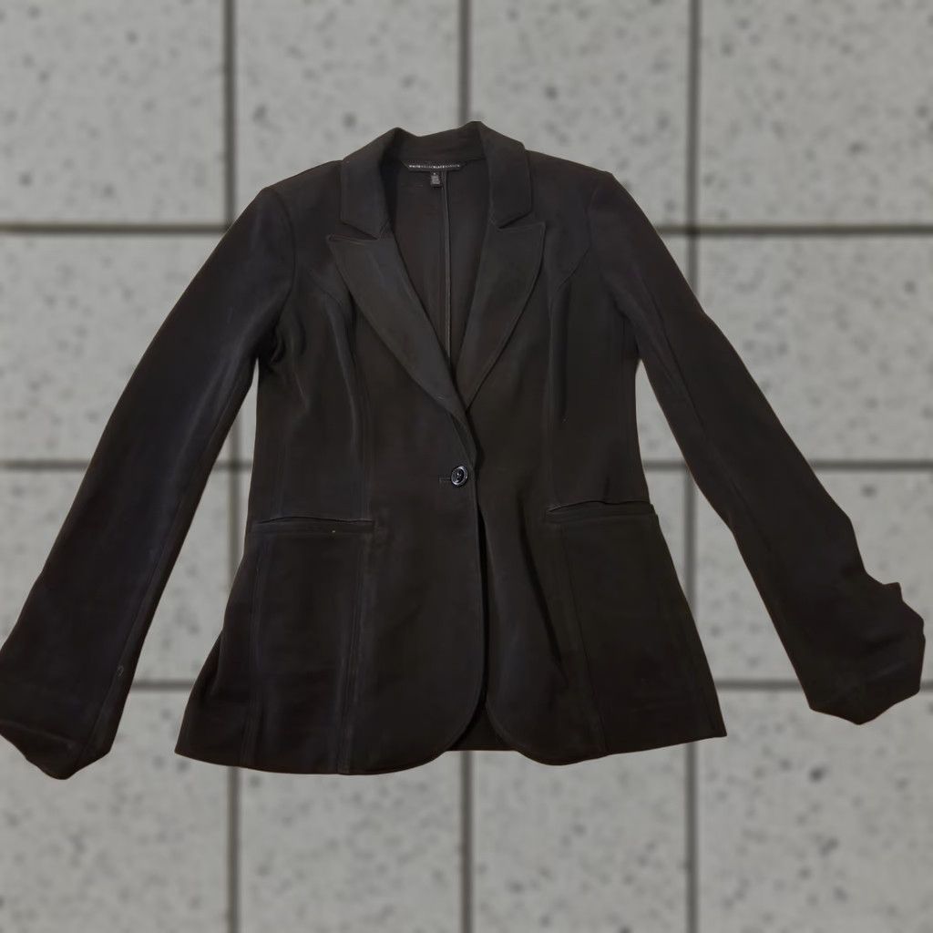 White House Black Market Womens White House Black Market Jacket Blazer 4 Black Black House White Market Blazer Womens Regular Fall Spring Winter 4 Blazer Mens Girls Boys Size S / US 4 / IT 40 - 1 Thumbnail