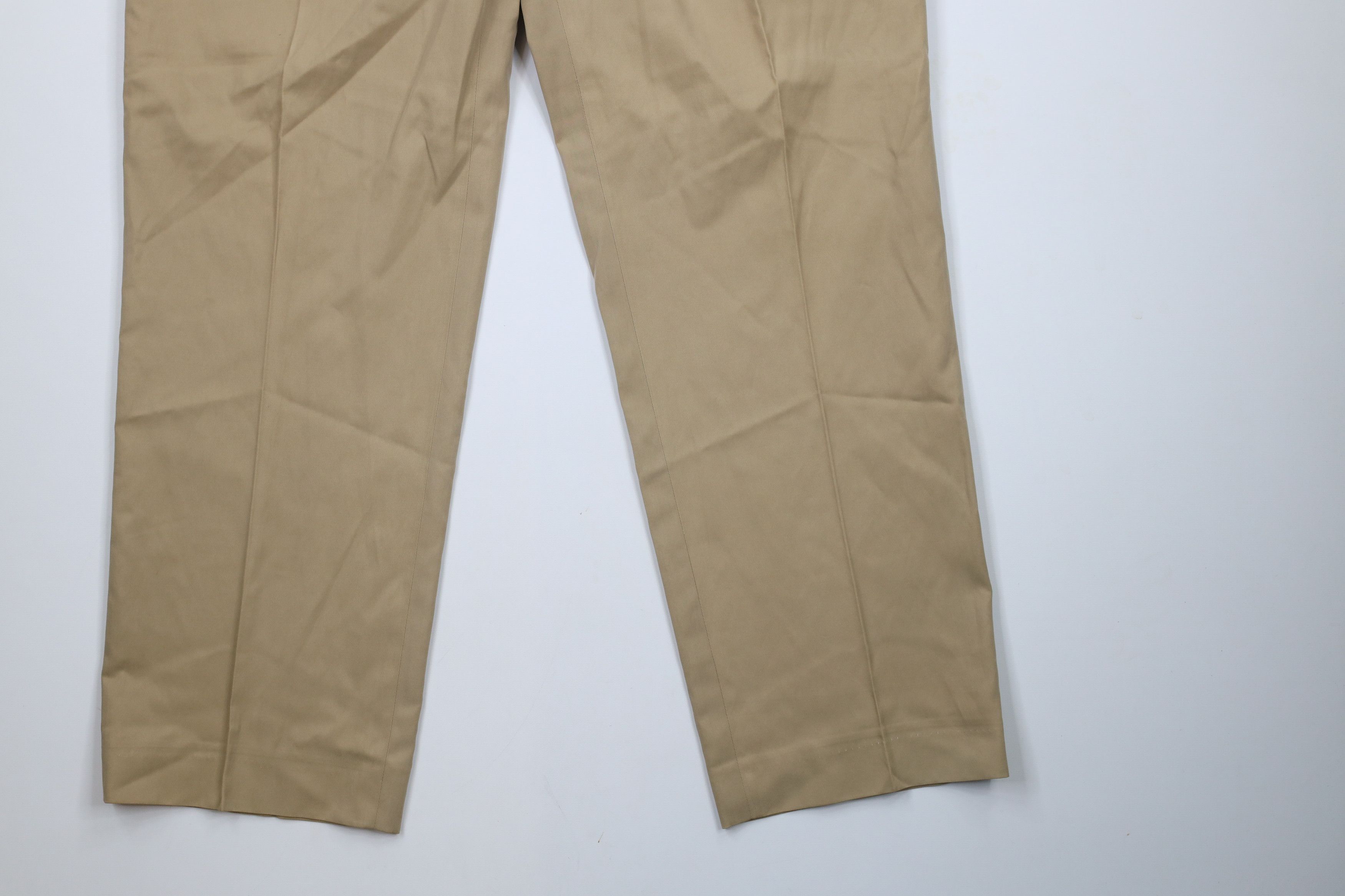 Ralph Lauren × Vintage Vintage 90s Ralph Lauren Blend Wide Leg Chino Pants Beige Size US 38 / EU 54 - 4 Thumbnail