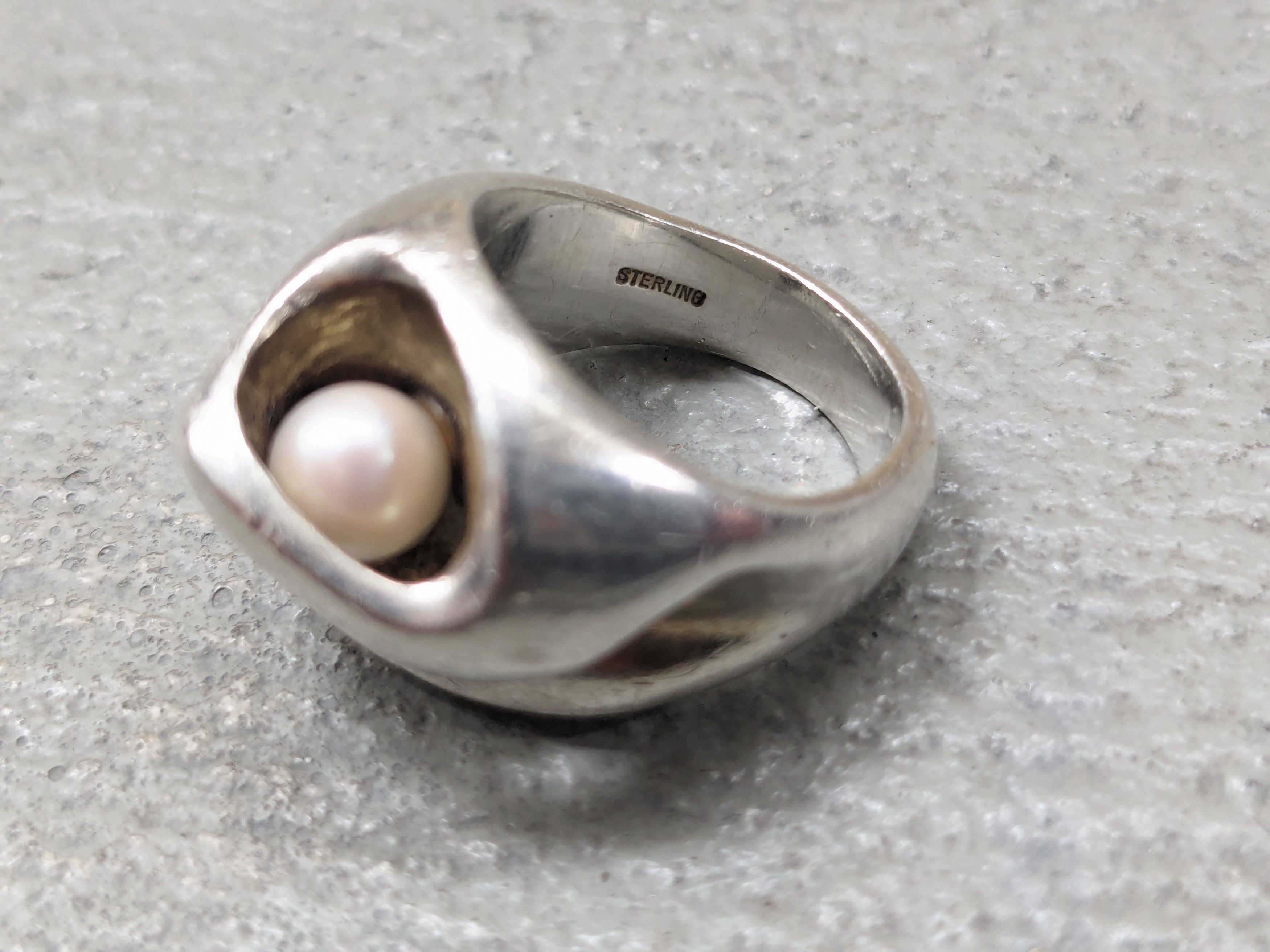 Jewelry Vintage Sterling Silver Ring Size 5.25 Henion Biomorphic Size ONE SIZE - 10 Thumbnail
