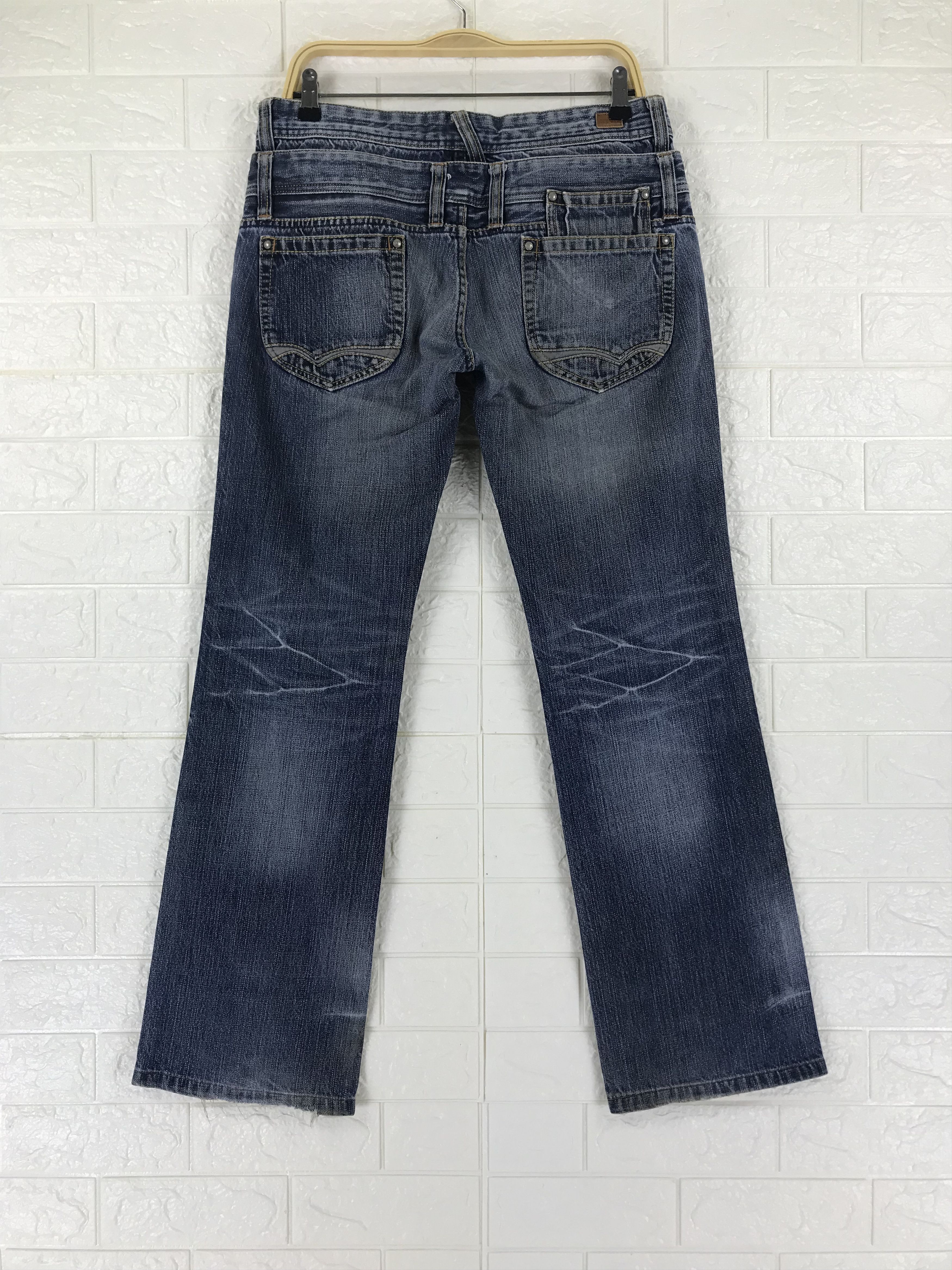 Nicole Club Nicole Club Double Waist Blue Washed Flare Jeans Size US 31 - 5 Thumbnail