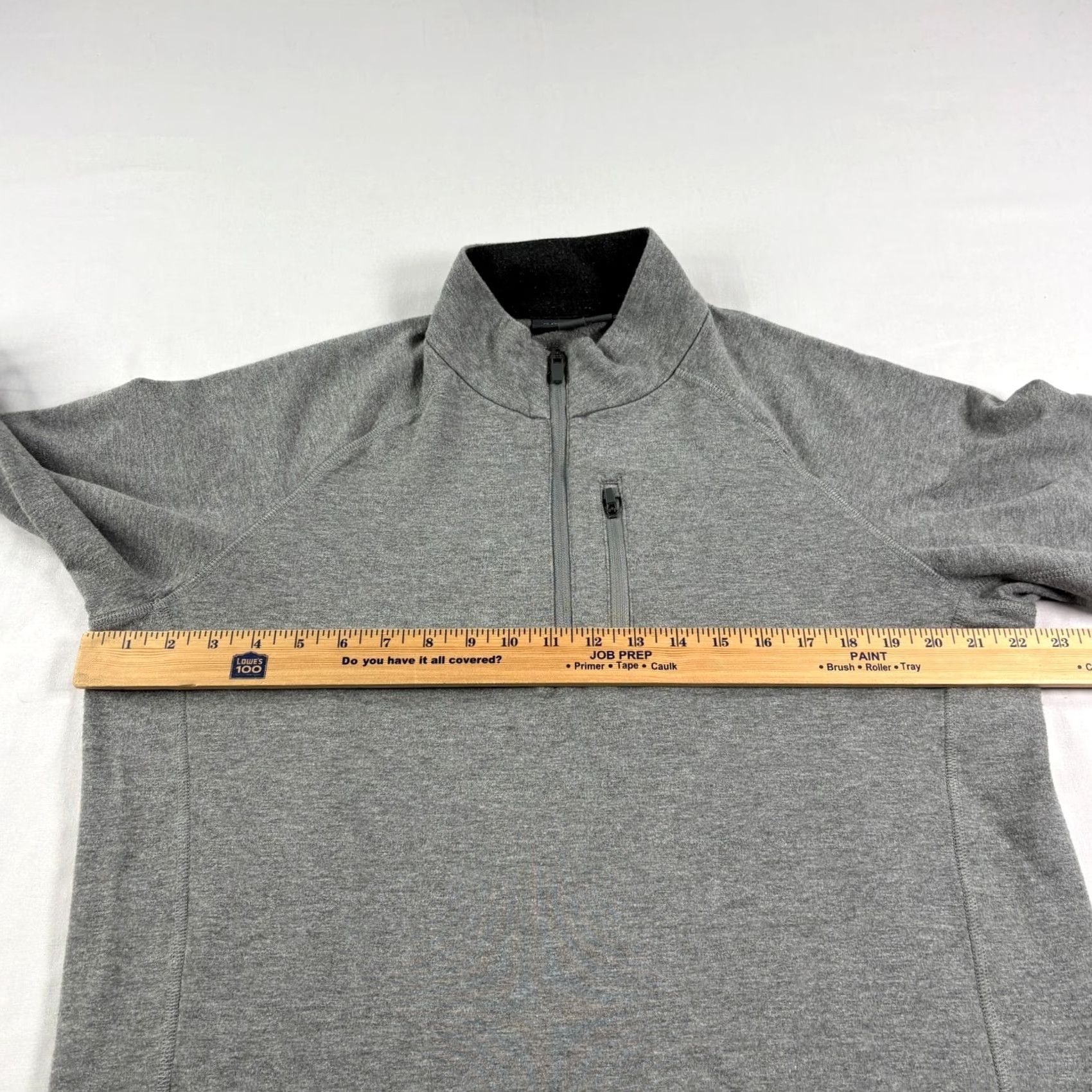 Vintage Free Fly Shirt Mens L Gray 1/4 Zip Pullover Performance Bamboo Stretch Size US L / EU 52-54 / 3 - 3 Thumbnail
