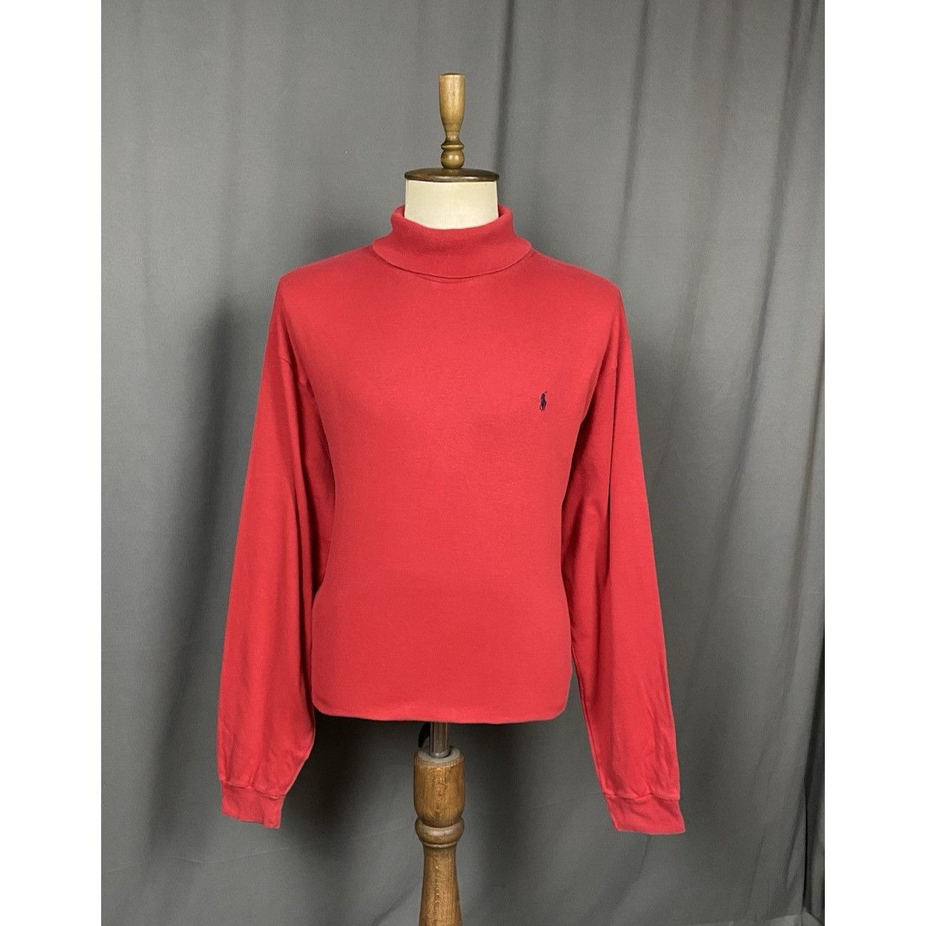 Polo Ralph Lauren Polo by Ralph Lauren Vintage Men's Red Turtleneck Sweater Si Size US XXL / EU 58 / 5 - 1 Thumbnail