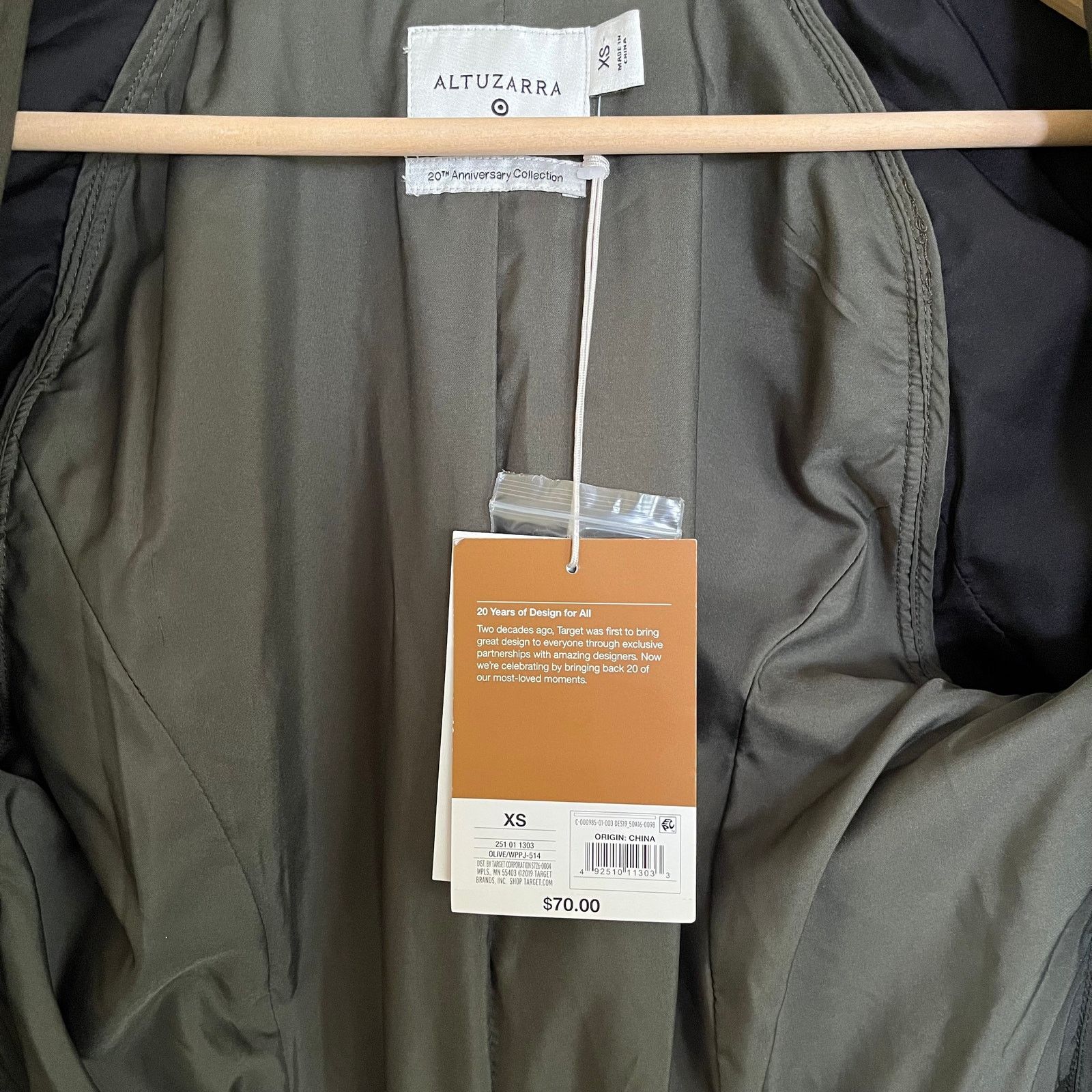 Altuzarra × Target Basics NWT Altuzarra x Target Olive Green Cotton Twill Trench Coat Size XS / US 0-2 / IT 36-38 - 3 Thumbnail