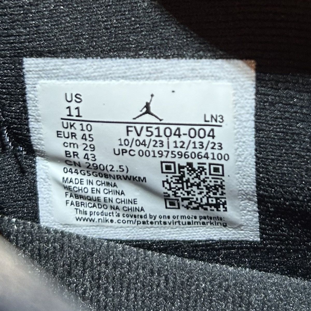 Jordan Brand × Nike Air Jordan 11 Low Retro Space Jam Mens 11 DS FV5104-004 NEW Size US 11 / EU 44 - 5 Thumbnail