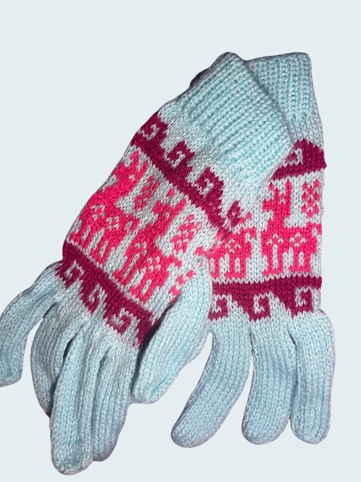 Other Handmade Alpaca Wool Gloves from Peru Size ONE SIZE - 2 Thumbnail