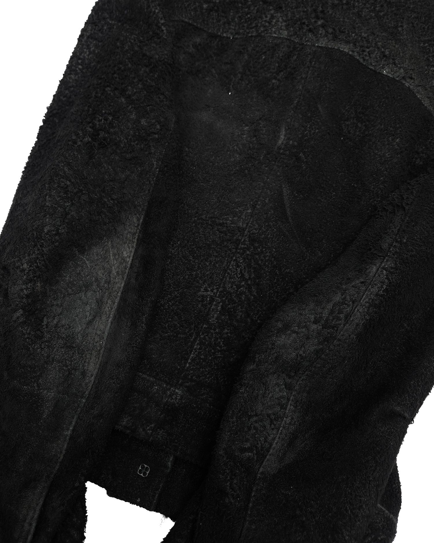 Ann Demeulemeester Ann Demeulemeester AW00 "Burnt Suede" Leather Trucker Jacket Size M / US 6-8 / IT 42-44 - 5 Thumbnail